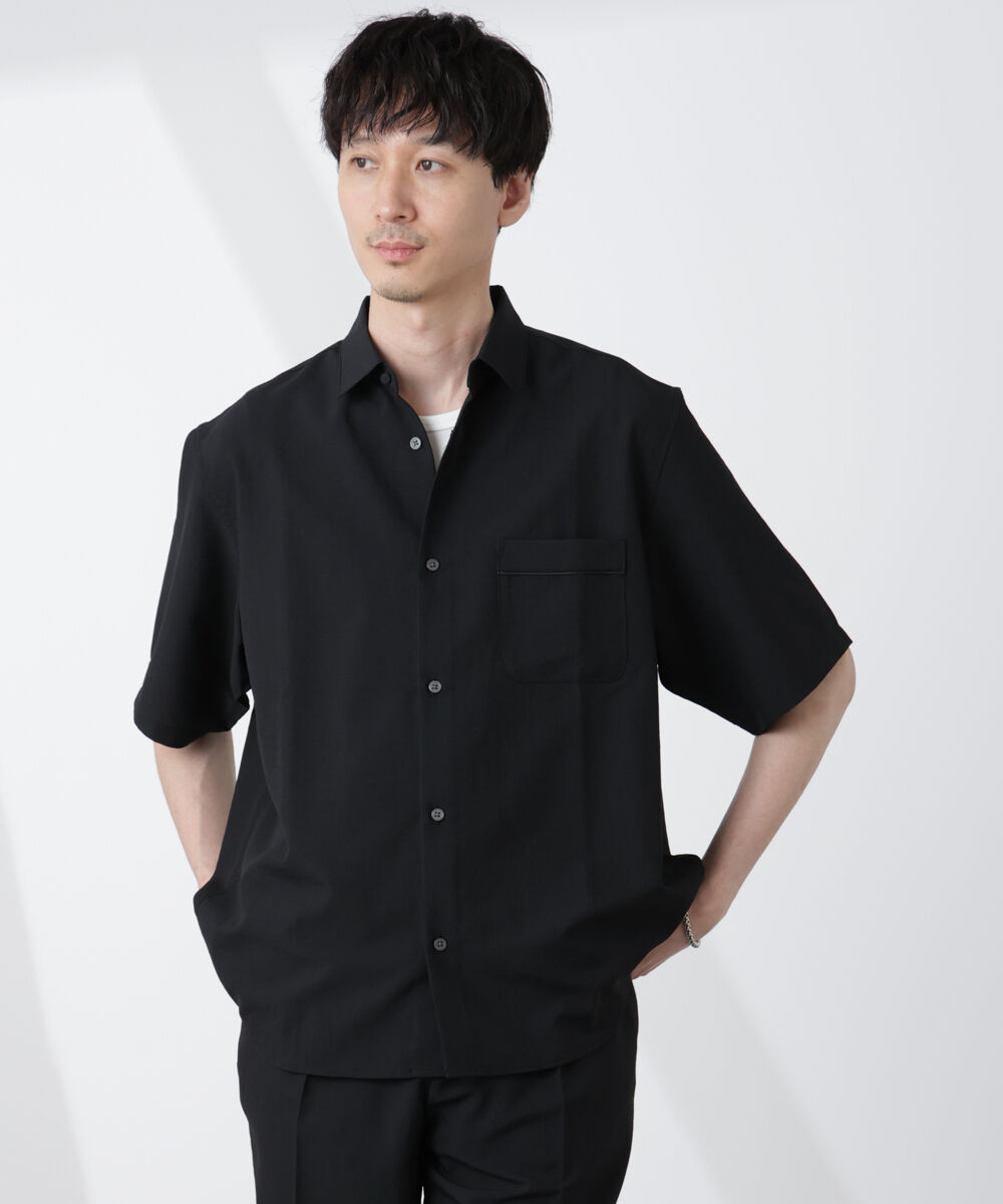 nano･universe「セオアルファシャツ 半袖（セットアップ可）」|シャツ・ブラウス|