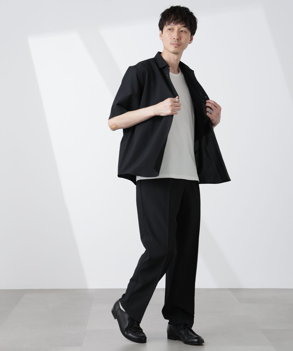 nano･universe「セオアルファシャツ 半袖（セットアップ可）」|シャツ・ブラウス|