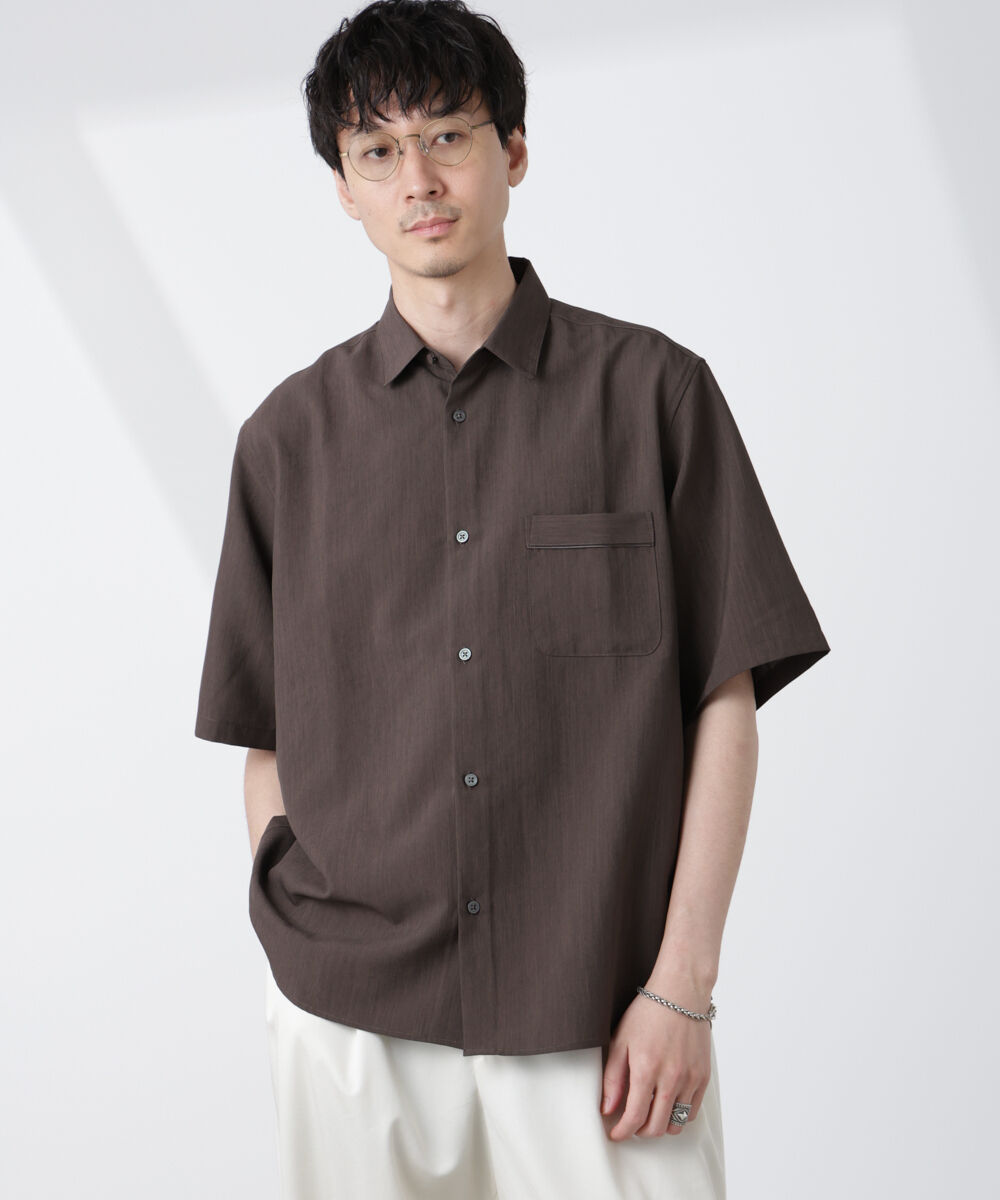 nano･universe「セオアルファシャツ 半袖（セットアップ可）」|シャツ・ブラウス|