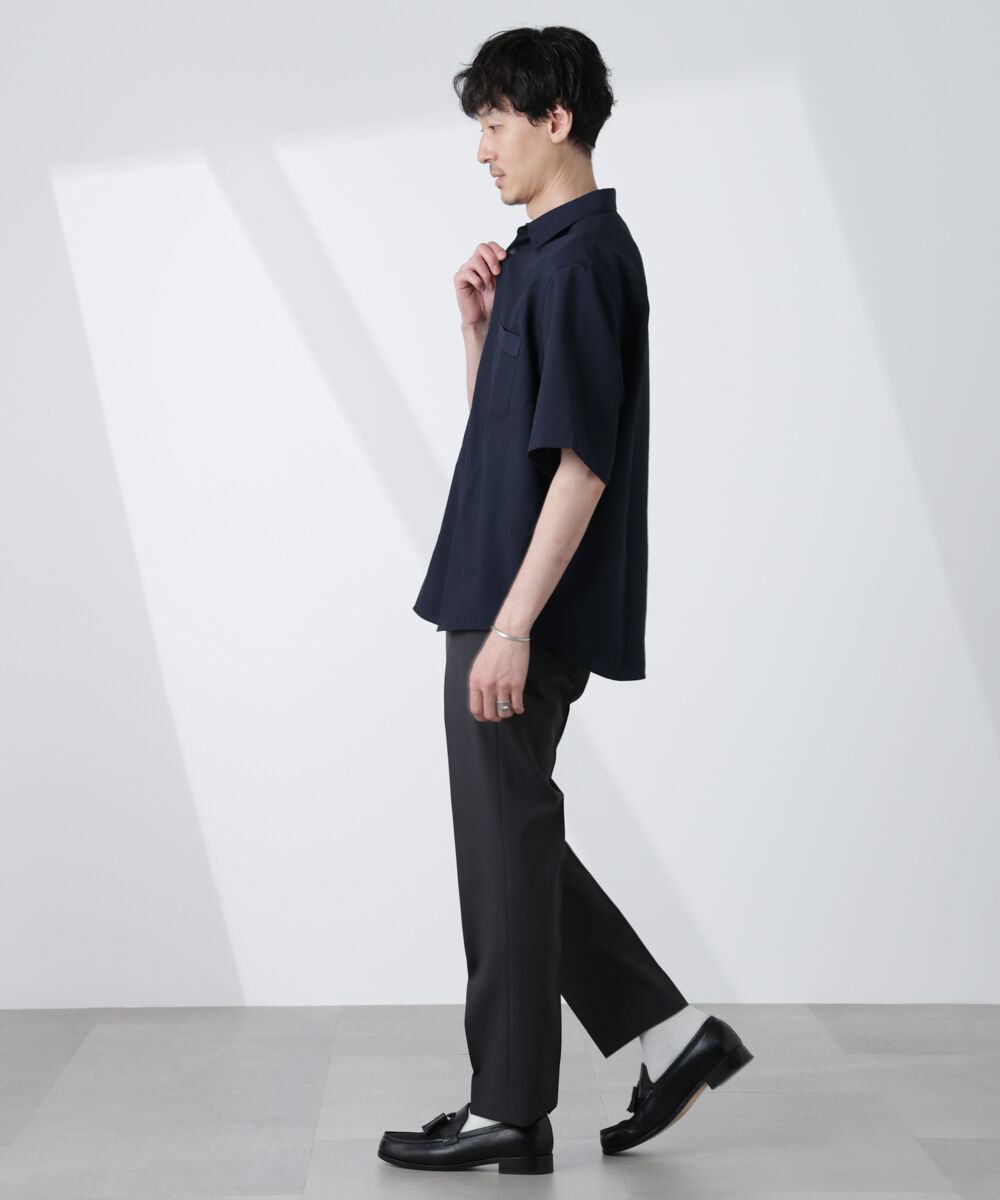 nano･universe「セオアルファシャツ 半袖（セットアップ可）」|シャツ・ブラウス|