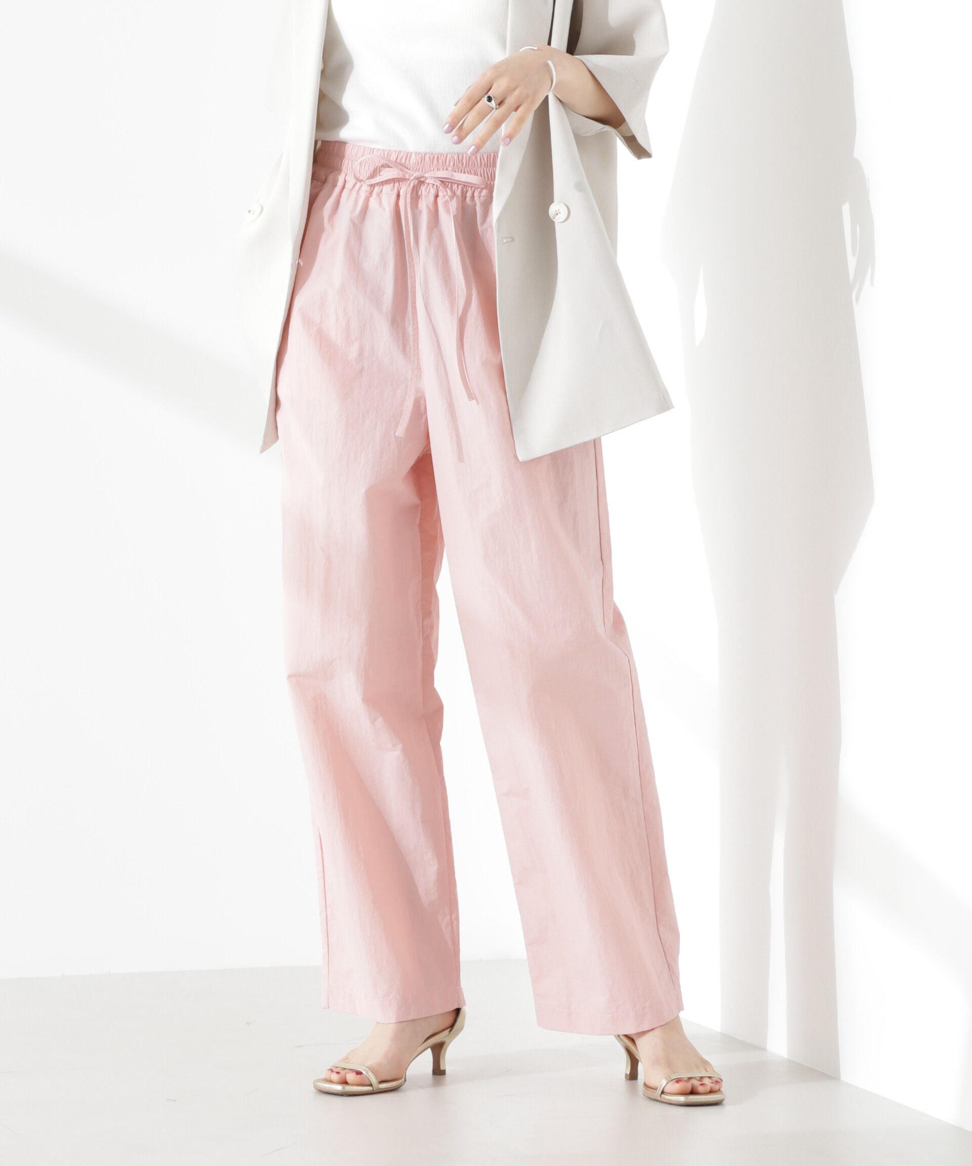 nano･universe「タスランワイドイージーパンツ」|チノ|