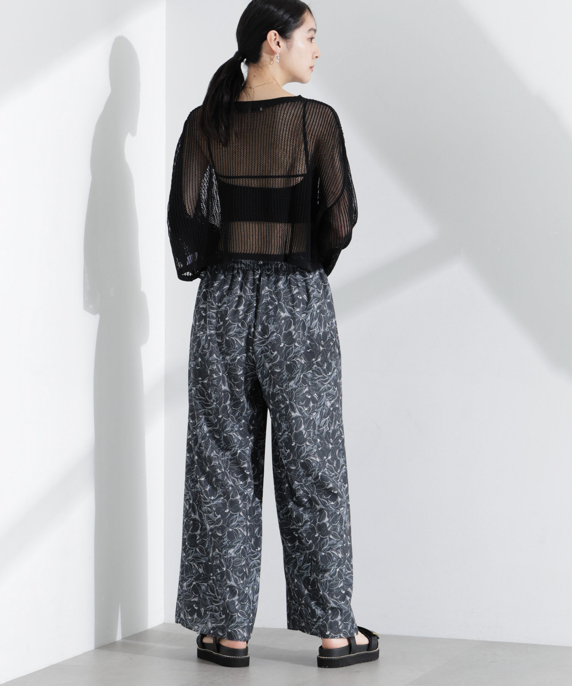  「ロンシャンオールドコレクション フラワーワイドパンツ」|その他|