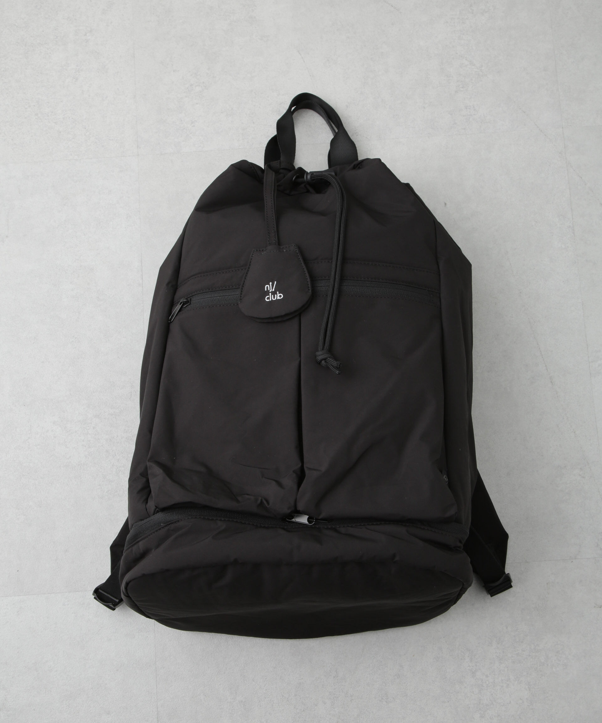 nano･universe「｢NJ/CLUB｣ SML別注バックパック」|ショルダー・メッセンジャー|ブラック