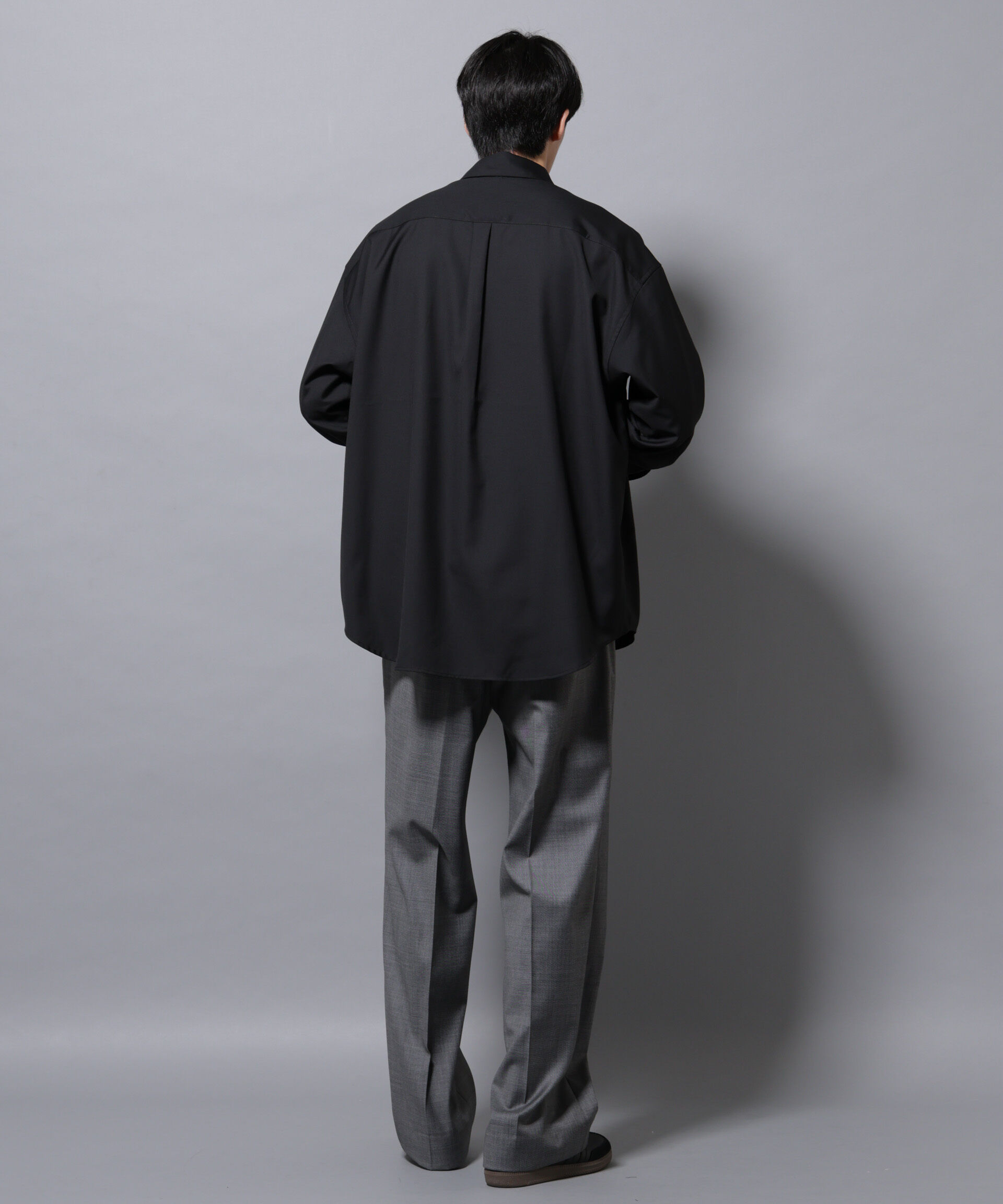 nano･universe「ビッグドレープシャツ 長袖」|シャツ・ブラウス|