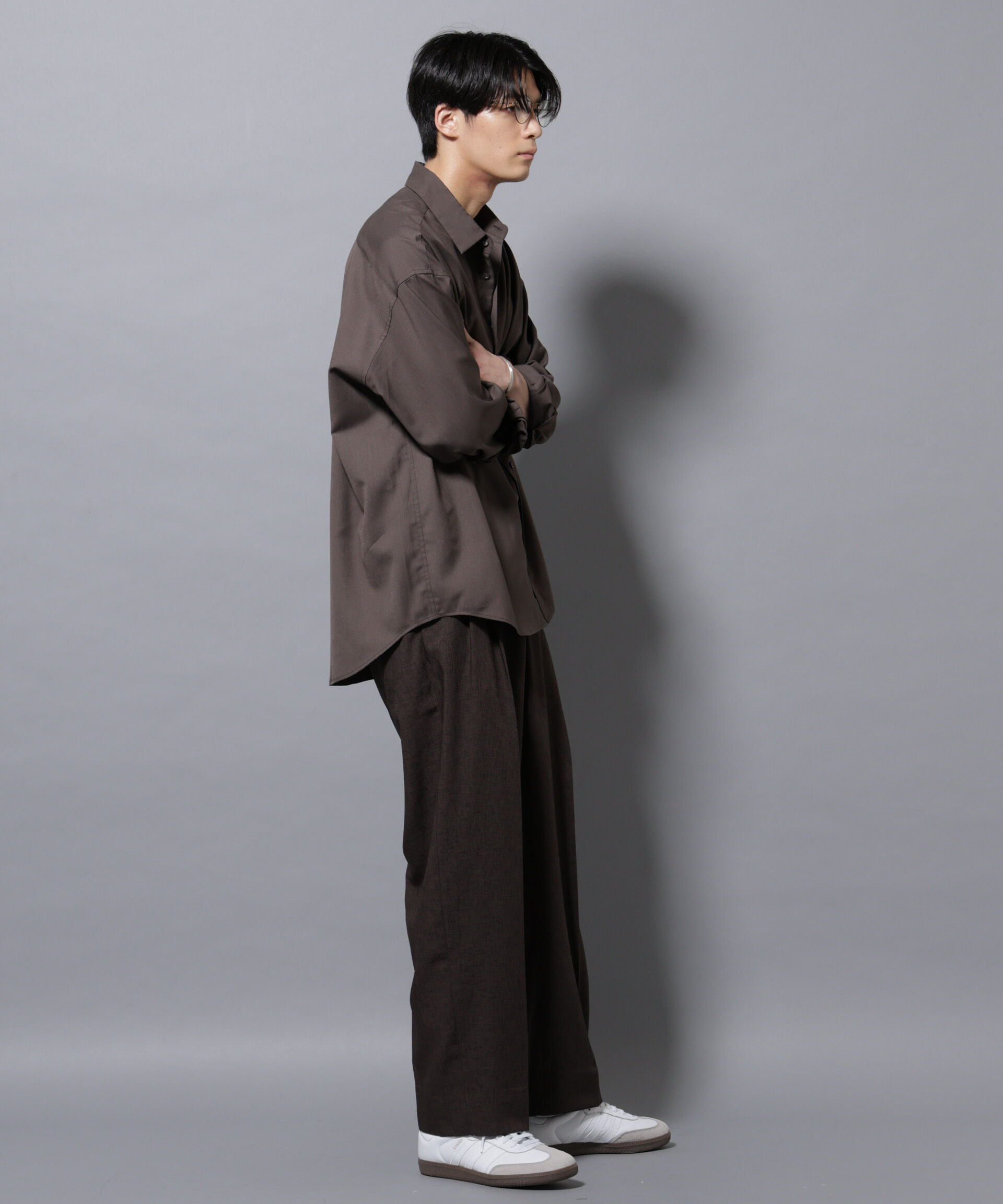 nano･universe「ビッグドレープシャツ 長袖」|シャツ・ブラウス|