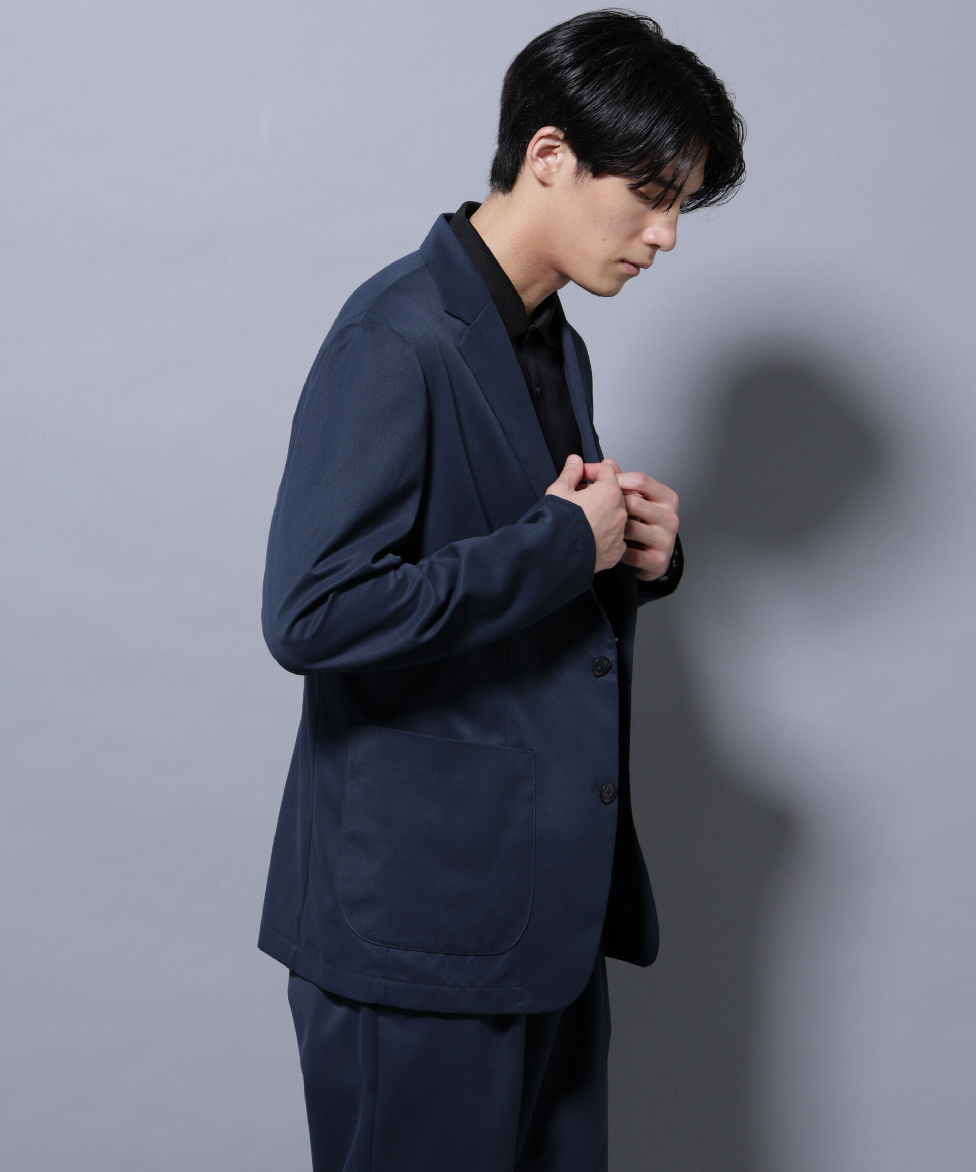 nano･universe「ピーチツイルセットアップ」|スーツ|