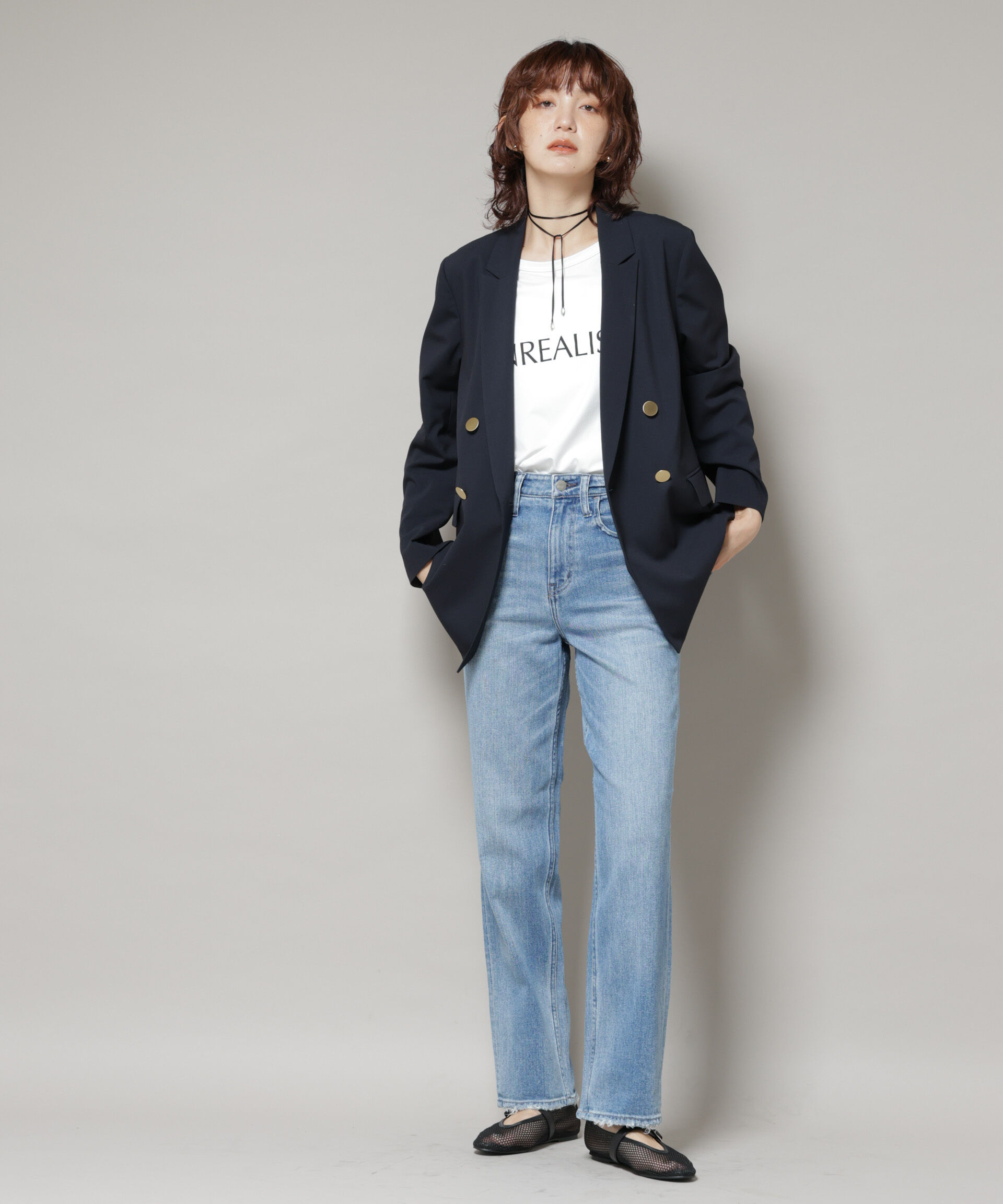 nano･universe「ドライウェザーストレッチダブルジャケット(セットアップ可)」|テーラードジャケット|