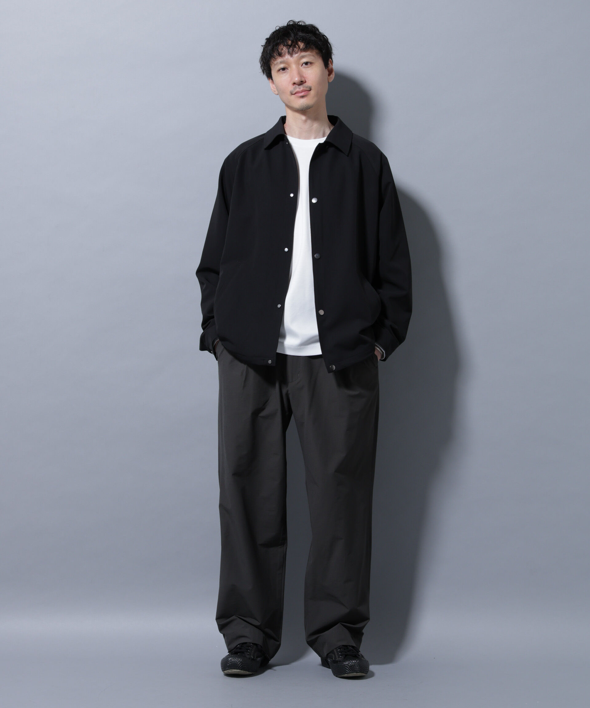 nano･universe「イタリアンドットリラックスコーチジャケット」|ブルゾン・スタジャン|