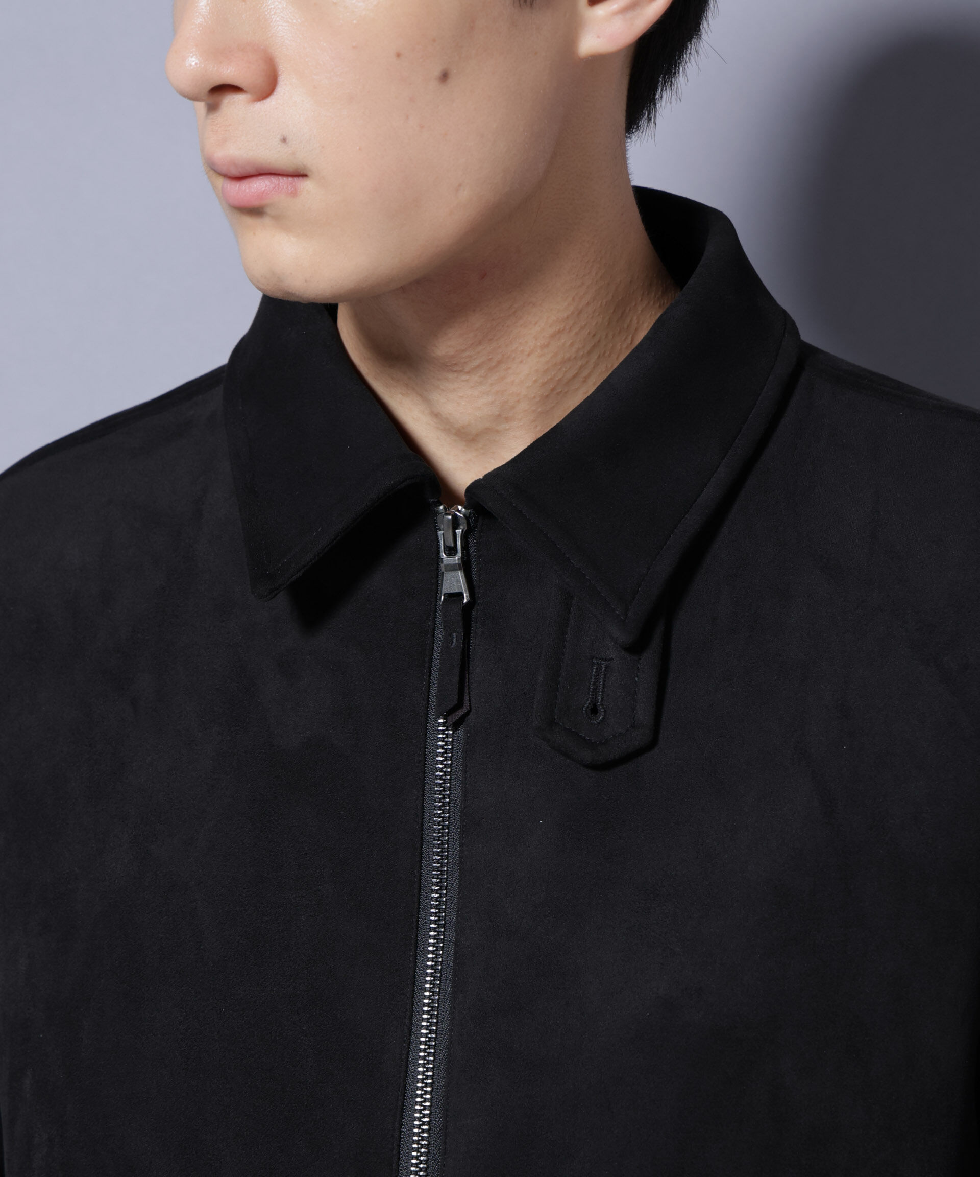 nano･universe「フェイクスエードブルゾン」|ブルゾン・スタジャン|