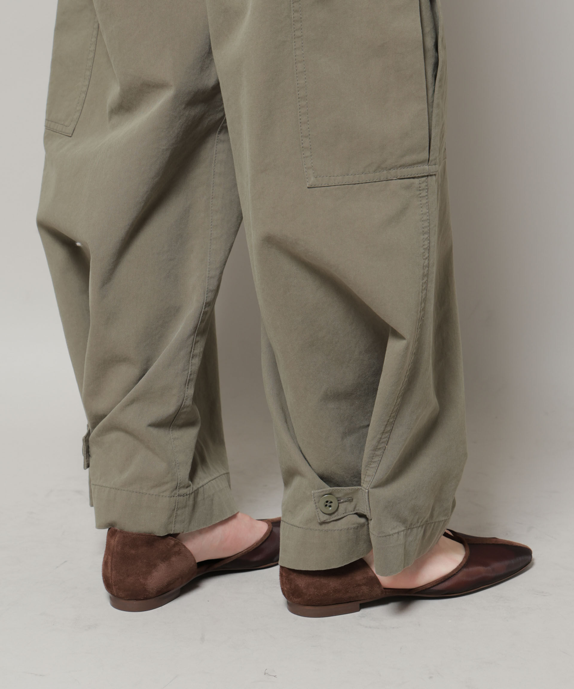 nano･universe「サイドポケットワイドチノパンツ」|チノ|