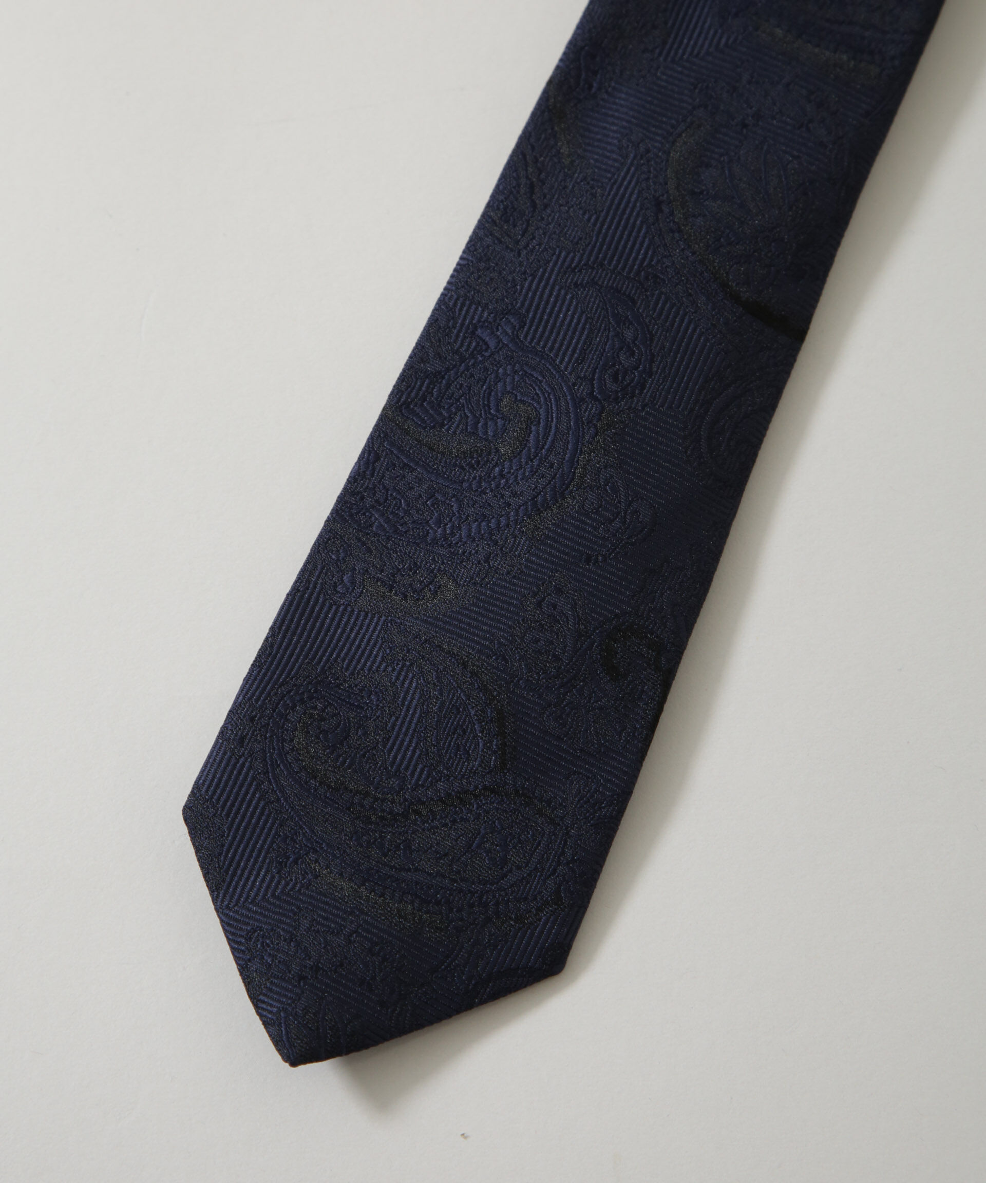 nano･universe「京都西陣ウォッシャブルシャドーペイズリーネクタイ 1」|ネクタイ・蝶ネクタイ|