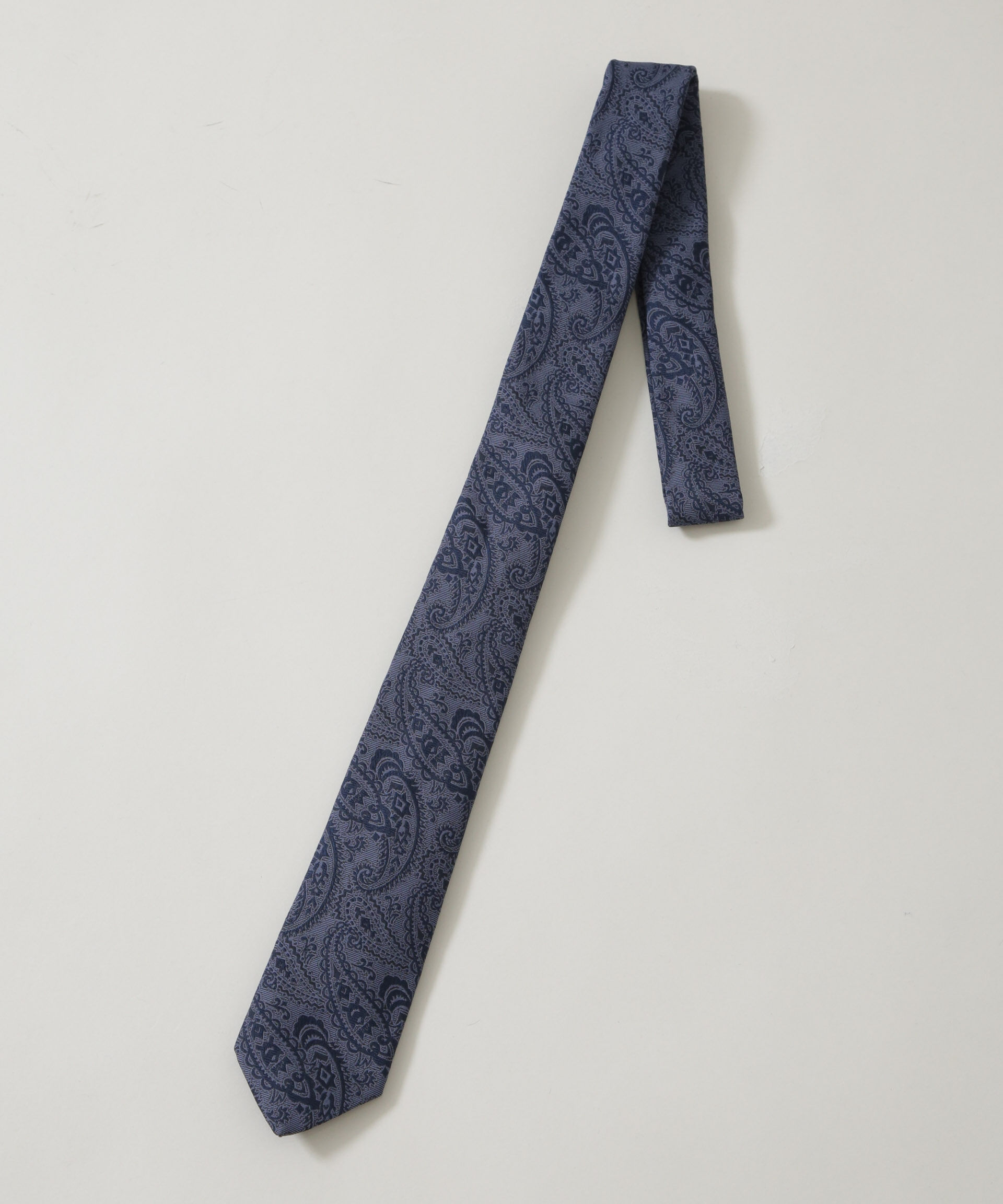 nano･universe「京都西陣ウォッシャブルシャドーペイズリーネクタイ 2」|ネクタイ・蝶ネクタイ|