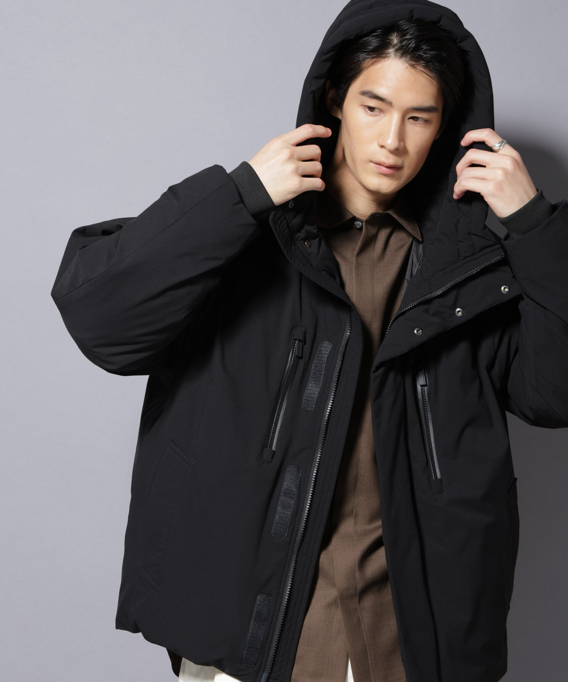 nano･universe「「西川ダウン(R)」SOLOTEXショートダウン」|ダウン|