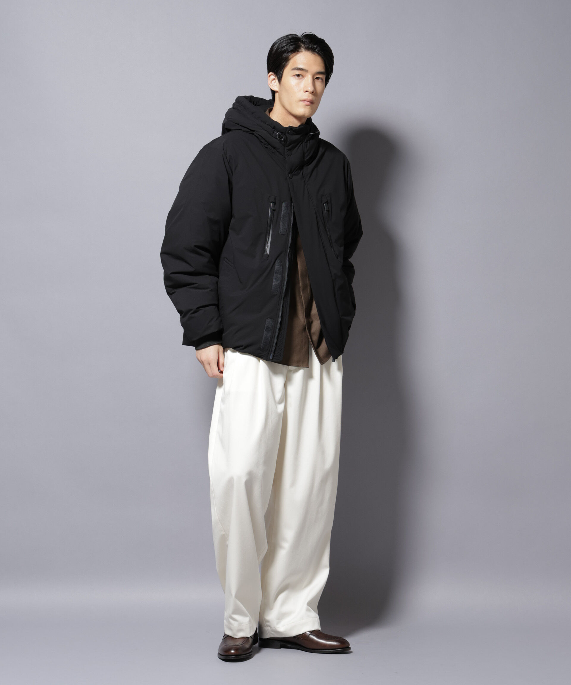 nano･universe「「西川ダウン(R)」SOLOTEXショートダウン」|ダウン|