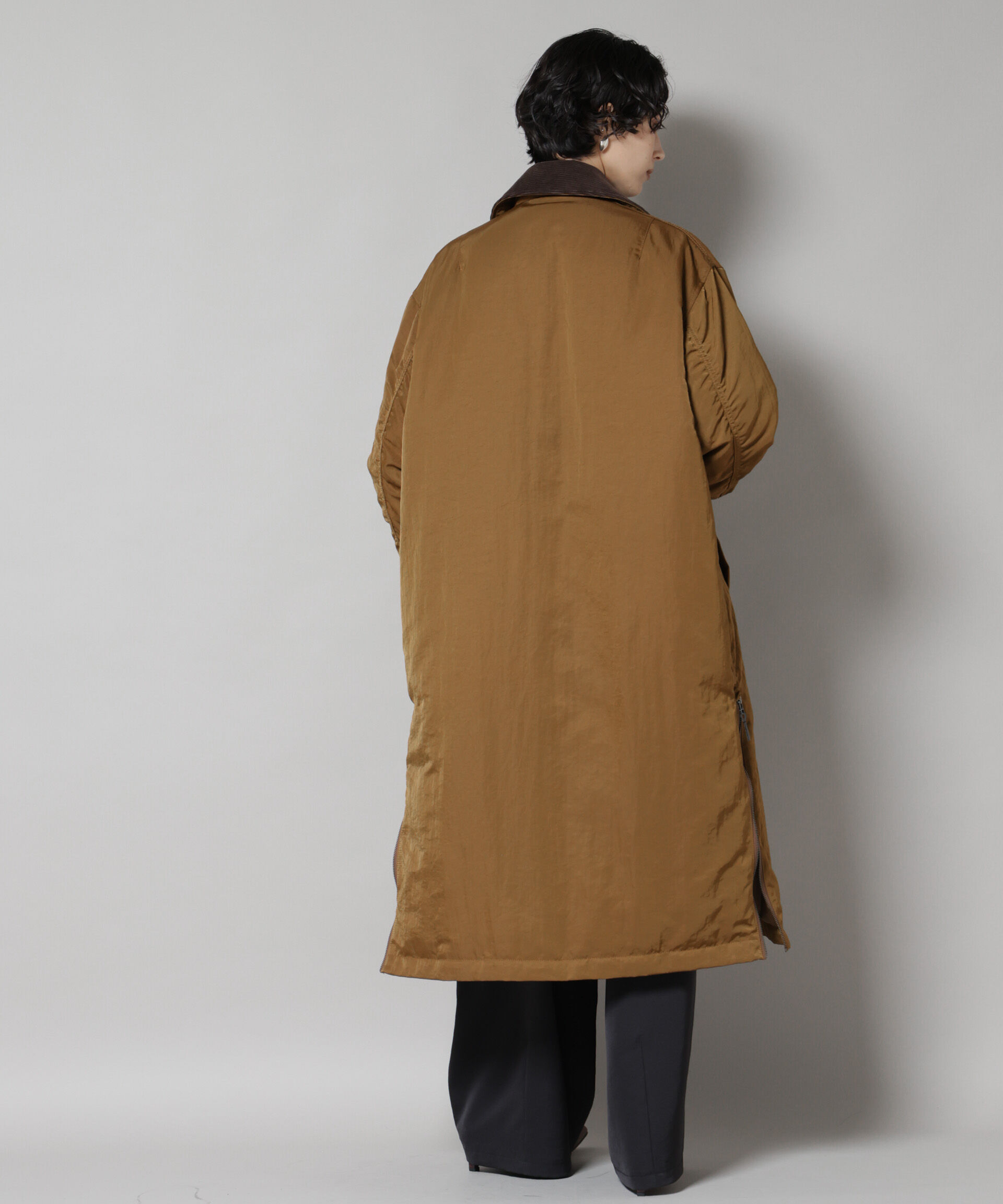 nano･universe「「STEVELOUR」「西川ダウン(R)」ミリタリーロングコート」|ダウン|