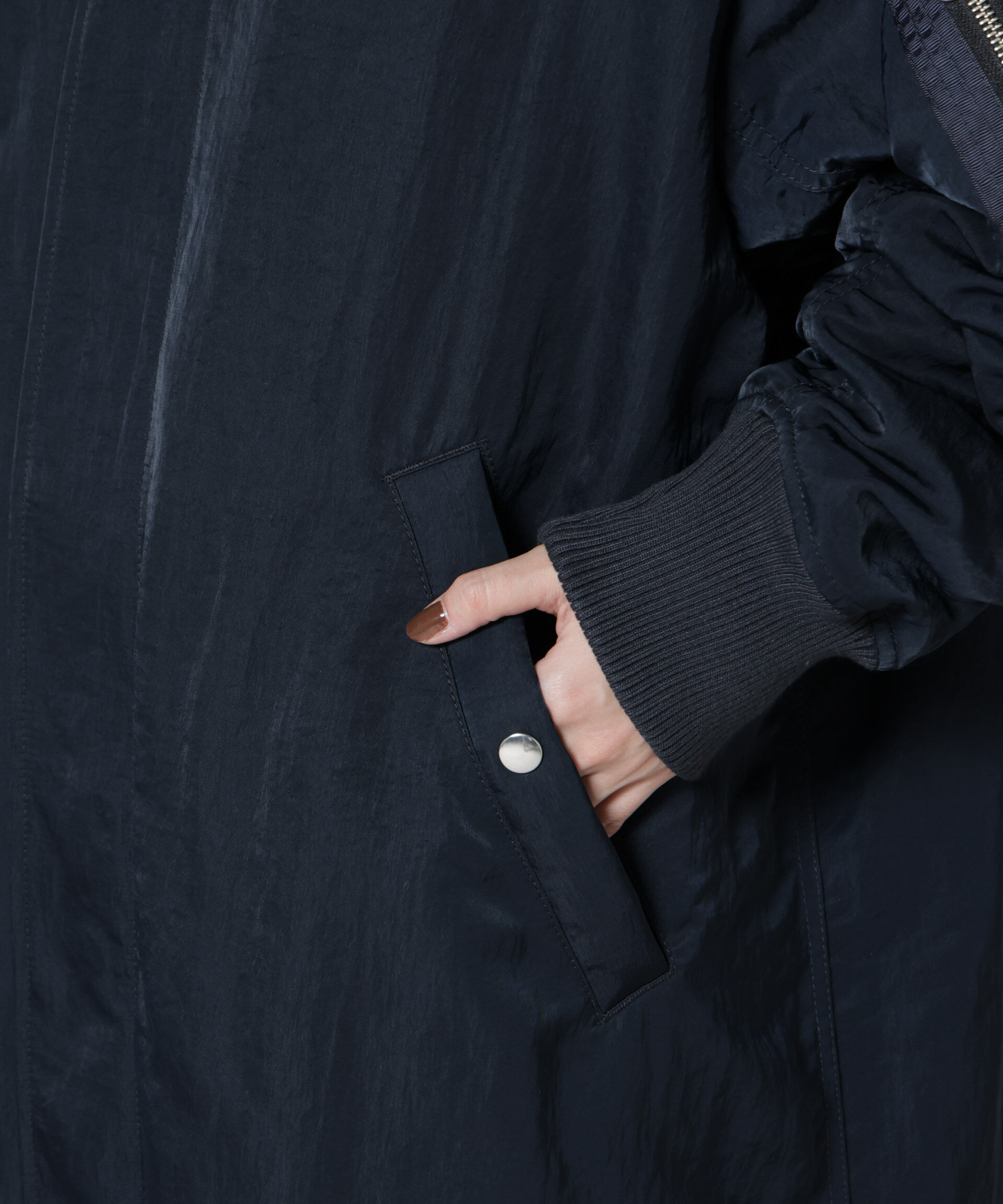 nano･universe「「STEVELOUR」「西川ダウン(R)」ミリタリーロングコート」|ダウン|