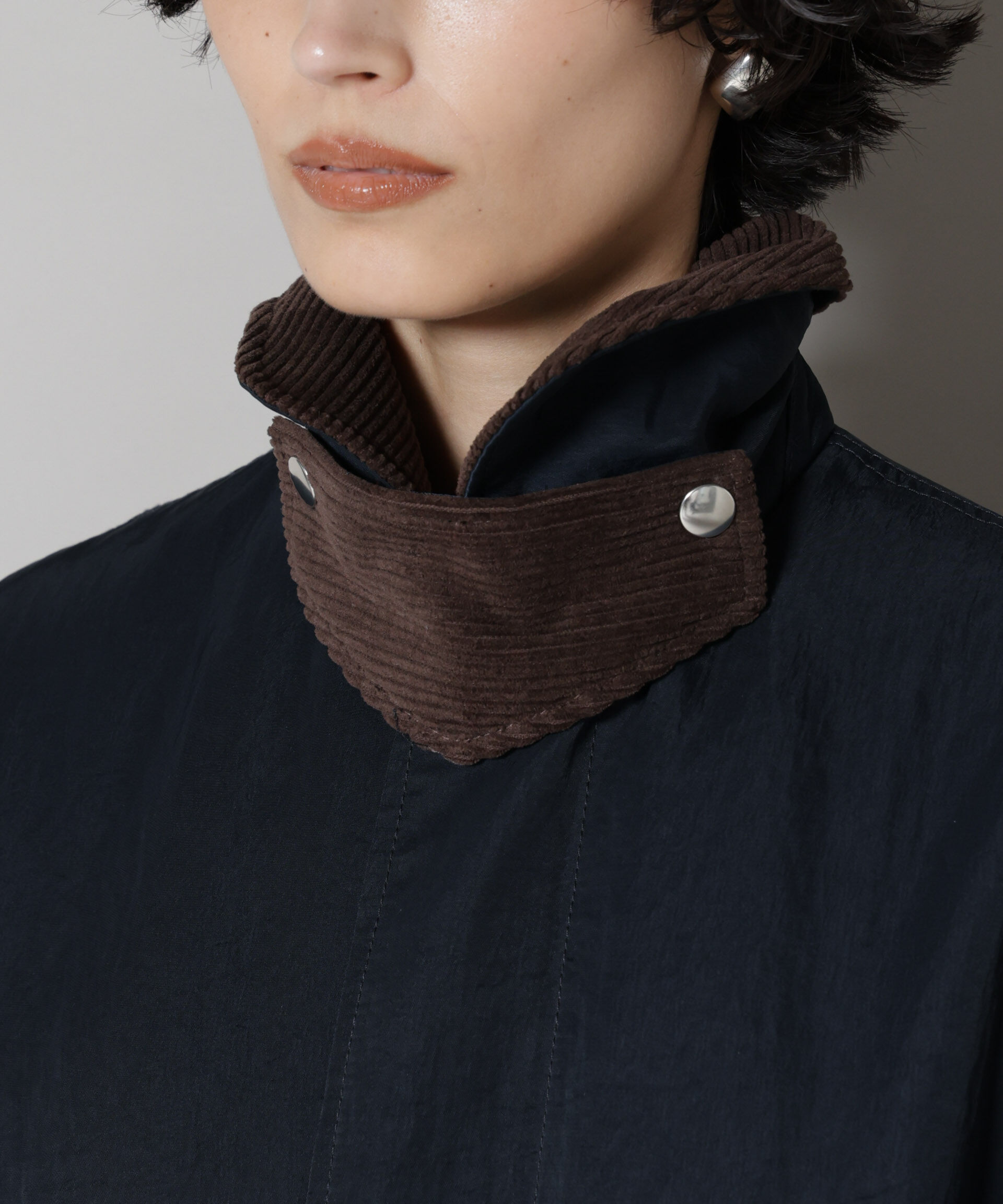 nano･universe「「STEVELOUR」「西川ダウン(R)」ミリタリーロングコート」|ダウン|