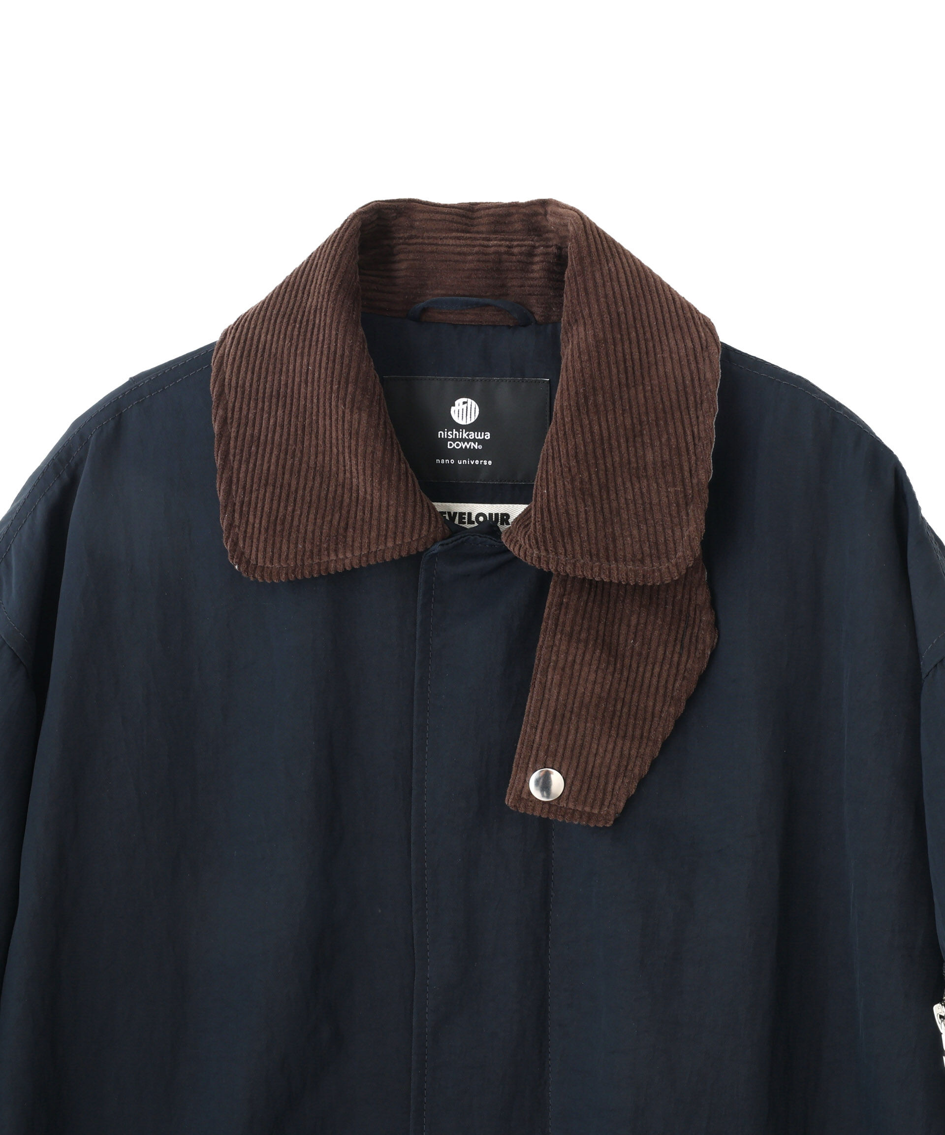 nano･universe「「STEVELOUR」「西川ダウン(R)」ミリタリーロングコート」|ダウン|