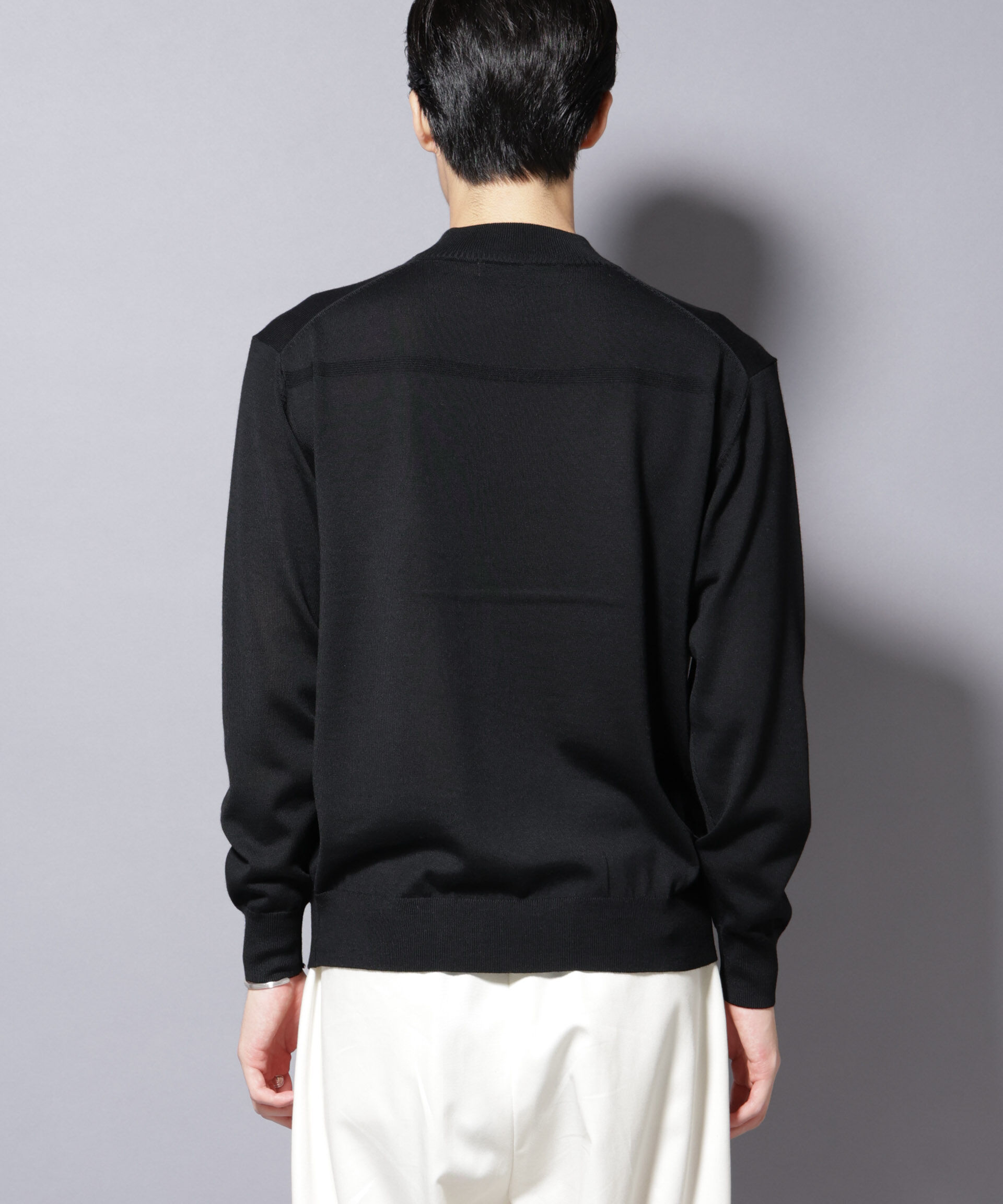 nano･universe「「毛玉レスニット」ファインゲージモックネック」|ニット・セーター|