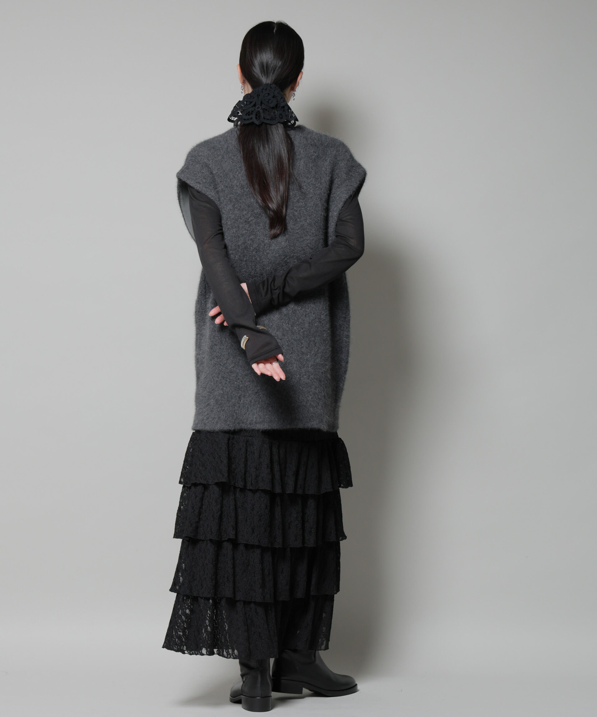 nano･universe「ウォッシャブルフォックスリバーニットジレ」|ニット・セーター|