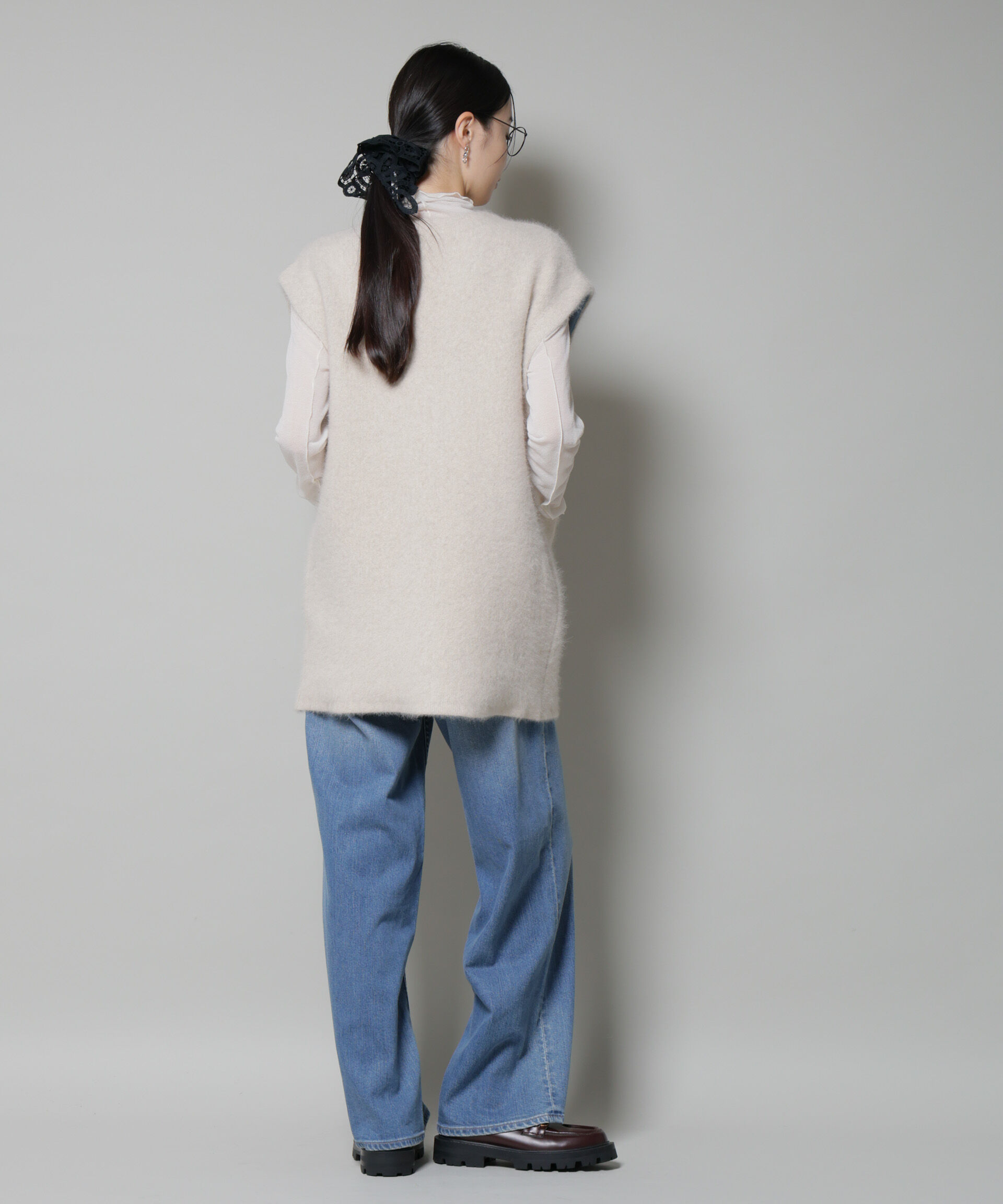 nano･universe「ウォッシャブルフォックスリバーニットジレ」|ニット・セーター|