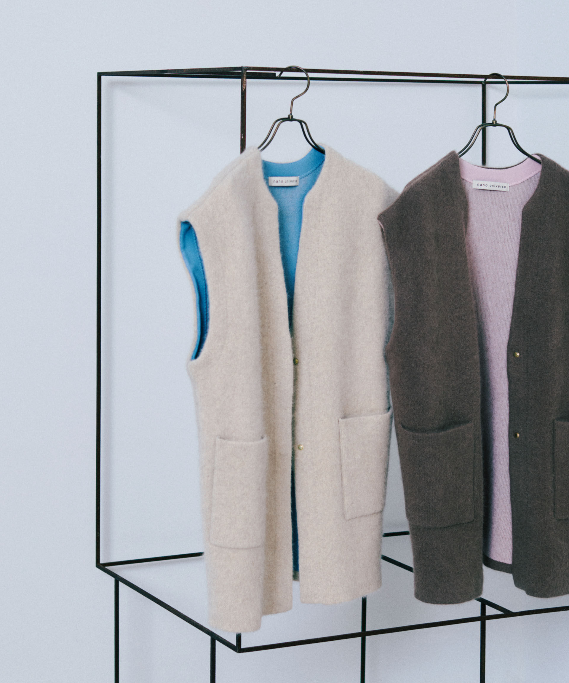 nano･universe「ウォッシャブルフォックスリバーニットジレ」|ニット・セーター|