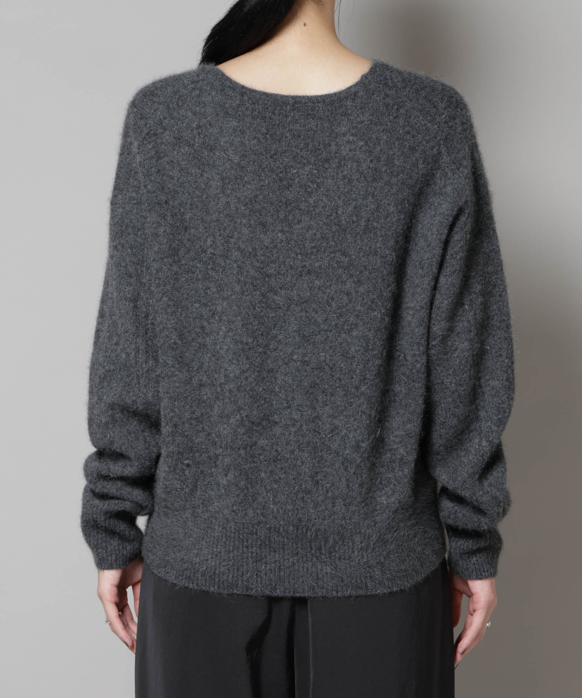 nano･universe「ウォッシャブルフォックスVネックニットプルオーバー」|ニット・セーター|