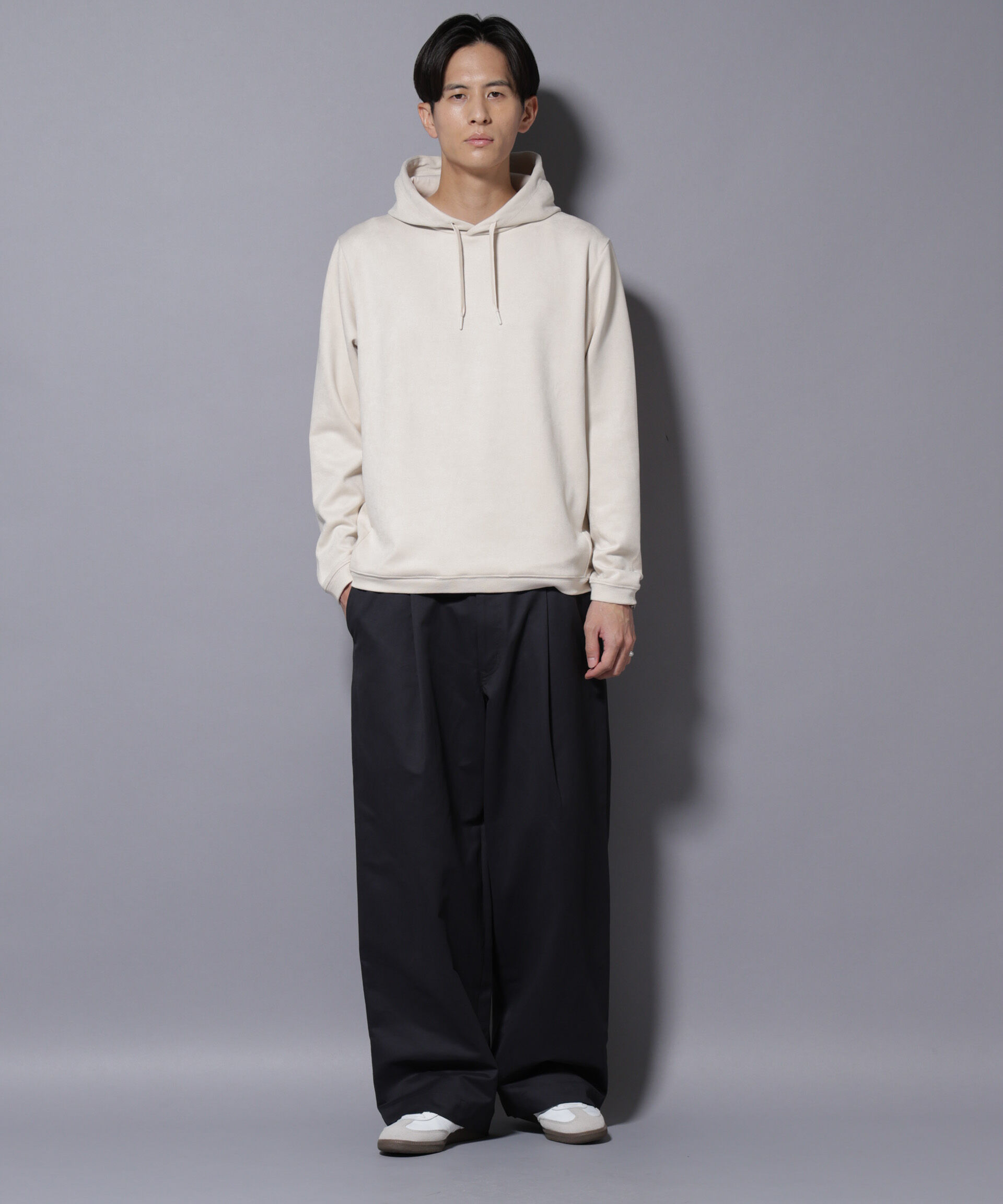 nano･universe「オイルドライクバギーパンツ」|チノ|