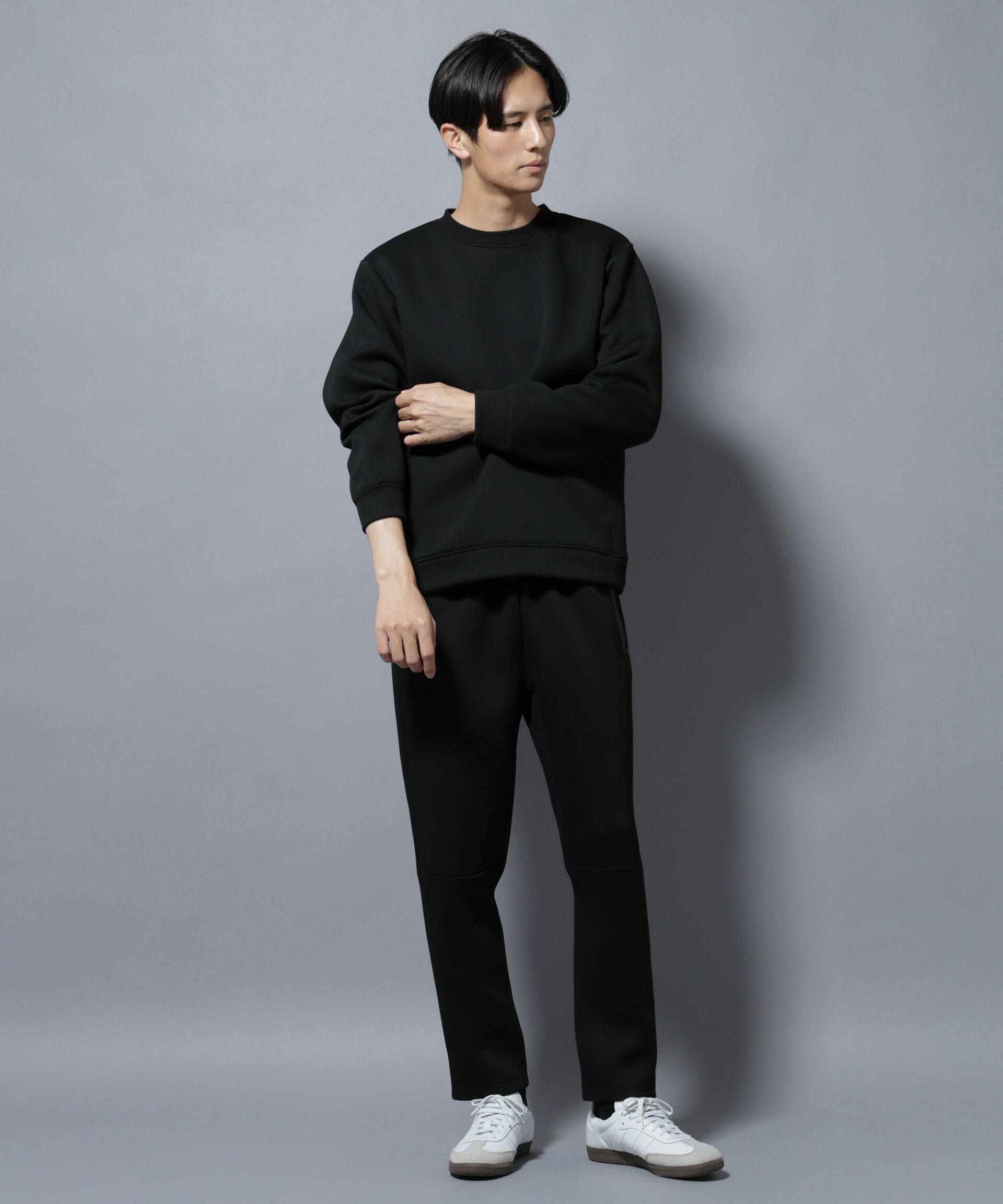 nano･universe「パネルダンボールプルオーバー 長袖(セットアップ可)」|Tシャツ・カットソー|