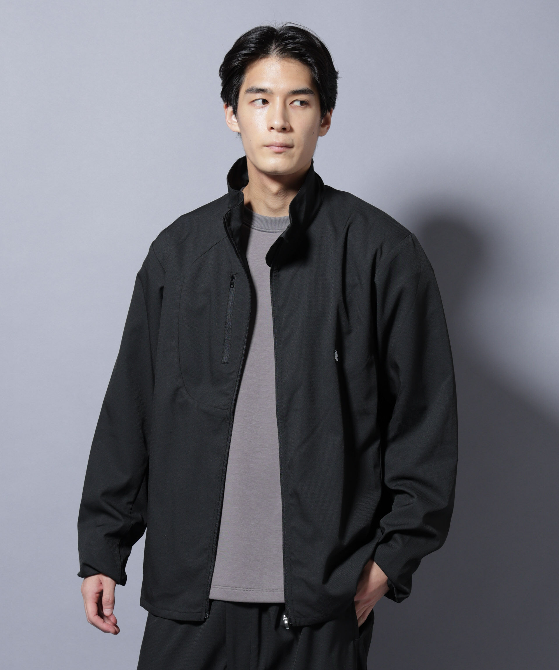 nano･universe「「NJ/CLUB」ワンポイントロゴトラックジャケット」|ブルゾン・スタジャン|