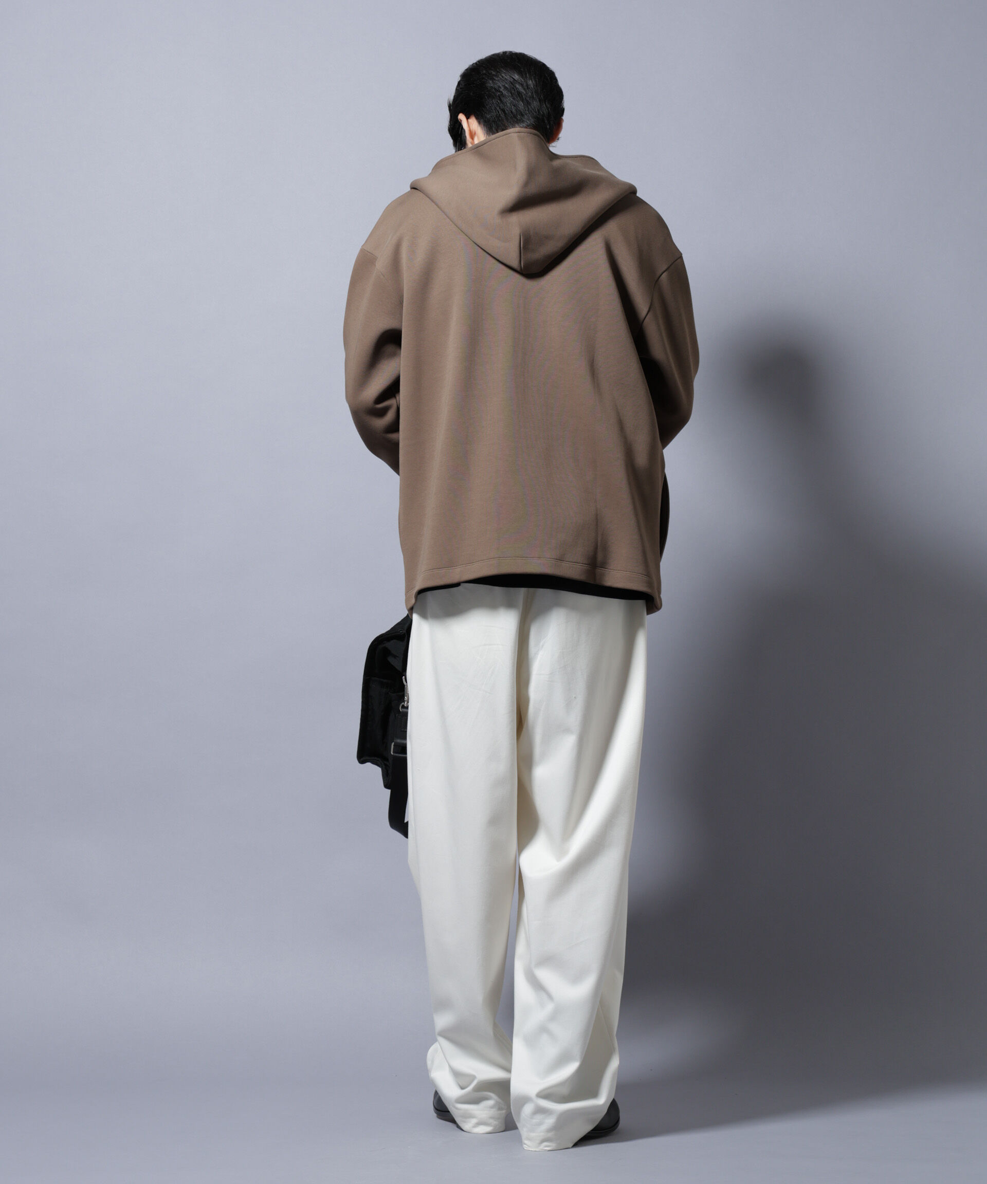 nano･universe「ダンボール 着流しフーディー」|Tシャツ・カットソー|