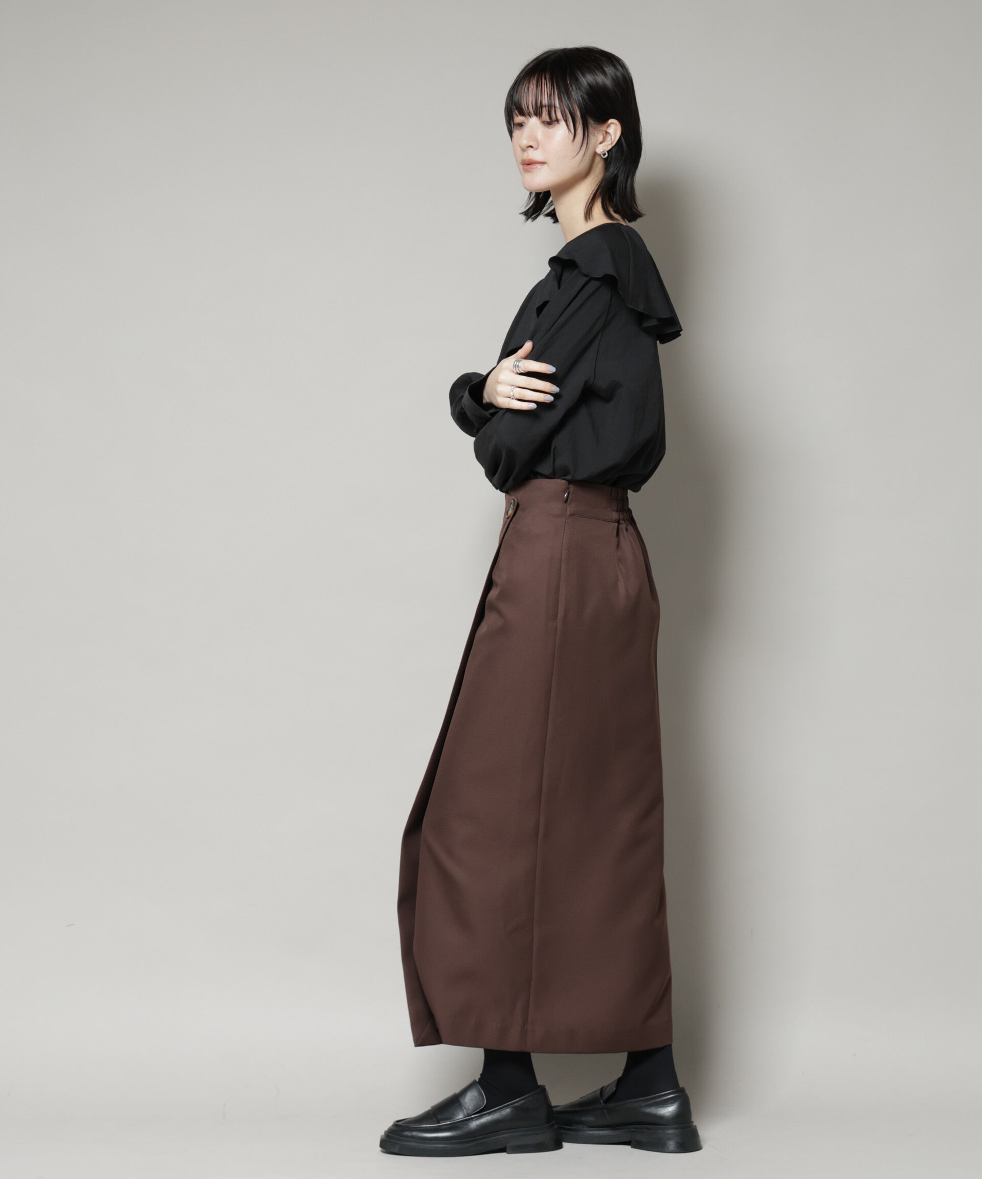 nano･universe「ラップ風スカート」|スカート|