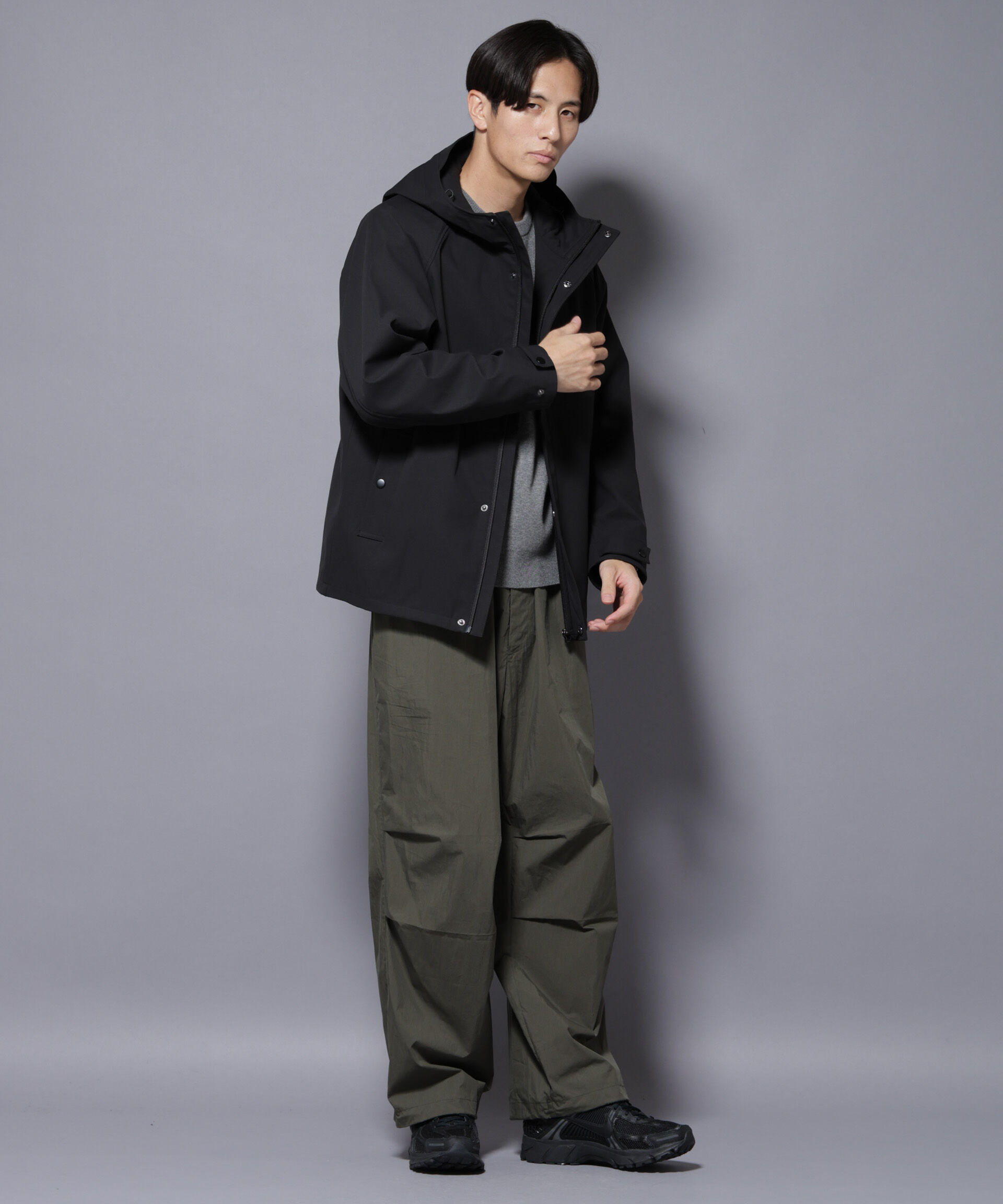 nano･universe「ボンディングウォームパーカー」|ブルゾン・スタジャン|