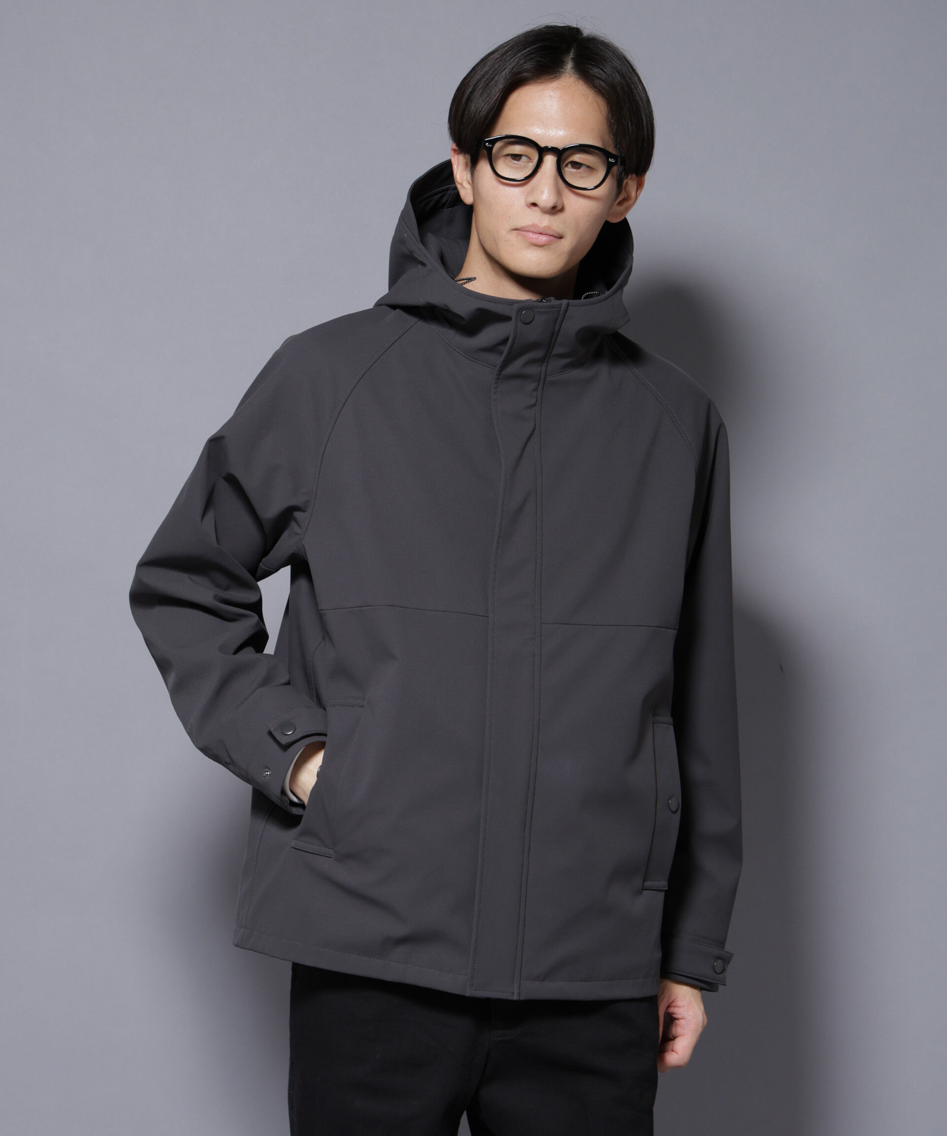 nano･universe「ボンディングウォームパーカー」|ブルゾン・スタジャン|