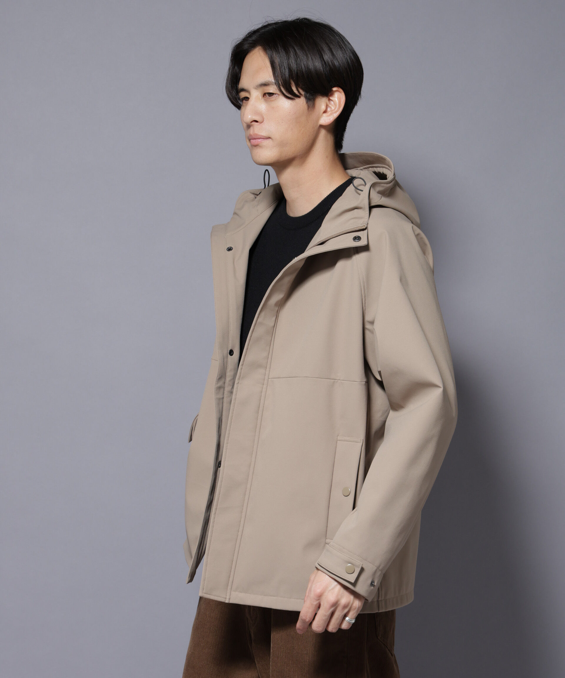 nano･universe「ボンディングウォームパーカー」|ブルゾン・スタジャン|