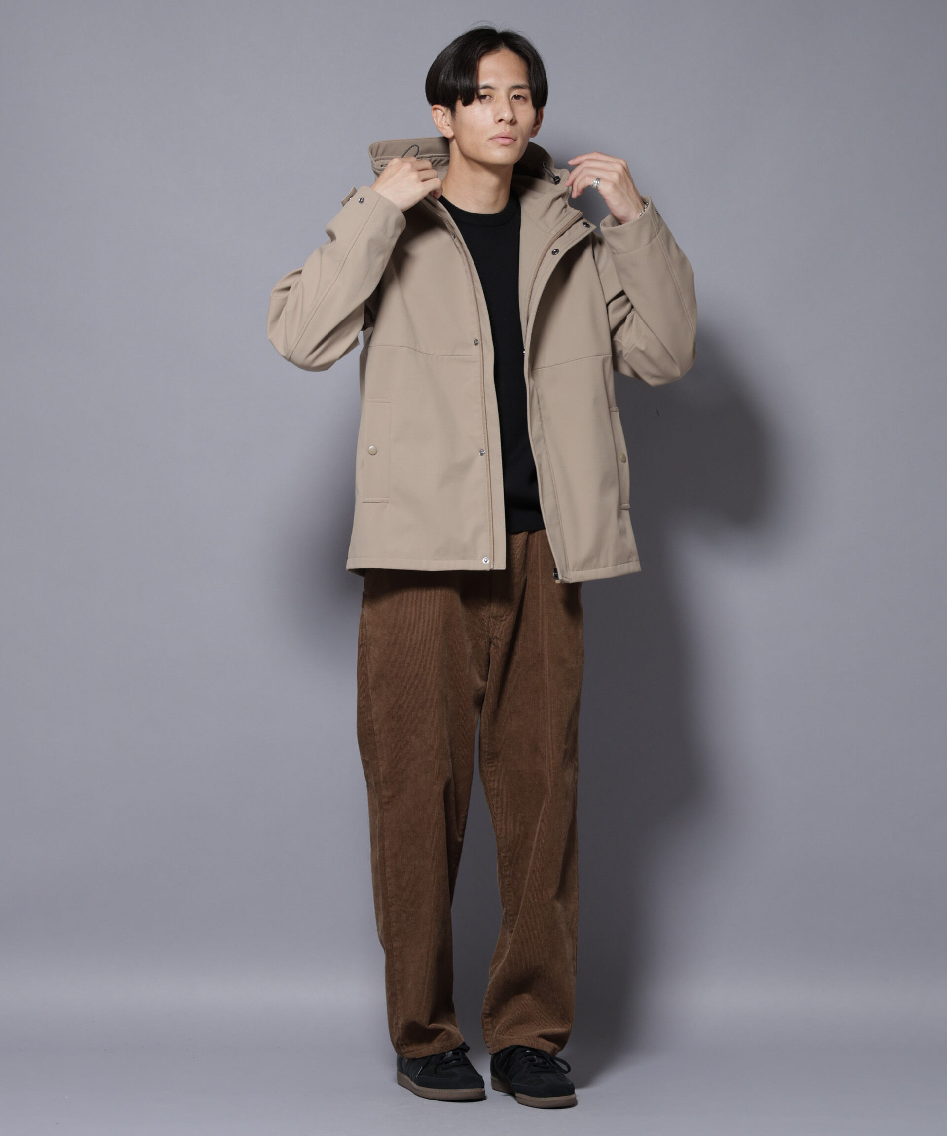 nano･universe「ボンディングウォームパーカー」|ブルゾン・スタジャン|