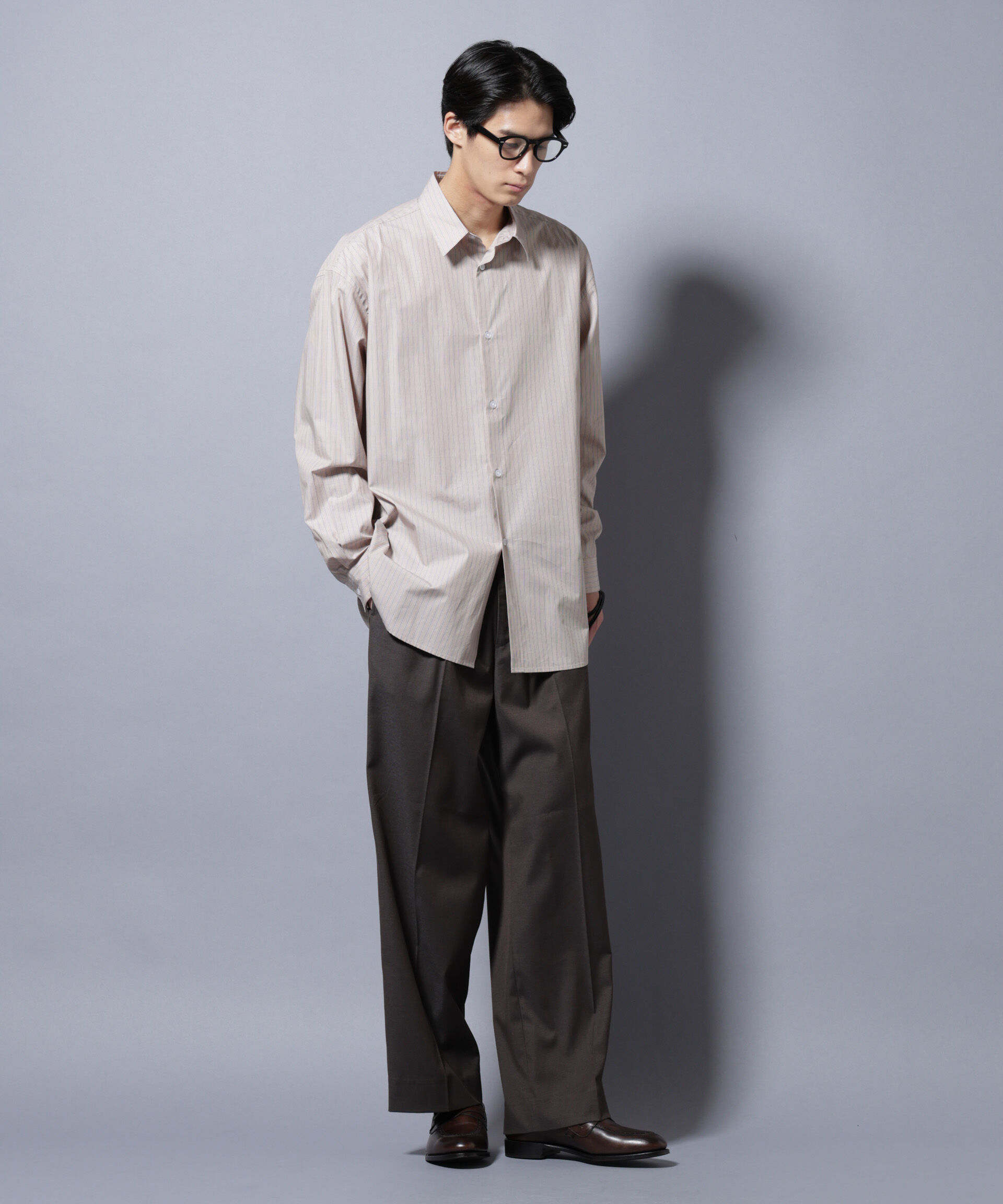 nano･universe「｢SIDOGRAS-VENICE｣ オルタネイトストライプシャツ」|シャツ・ブラウス|