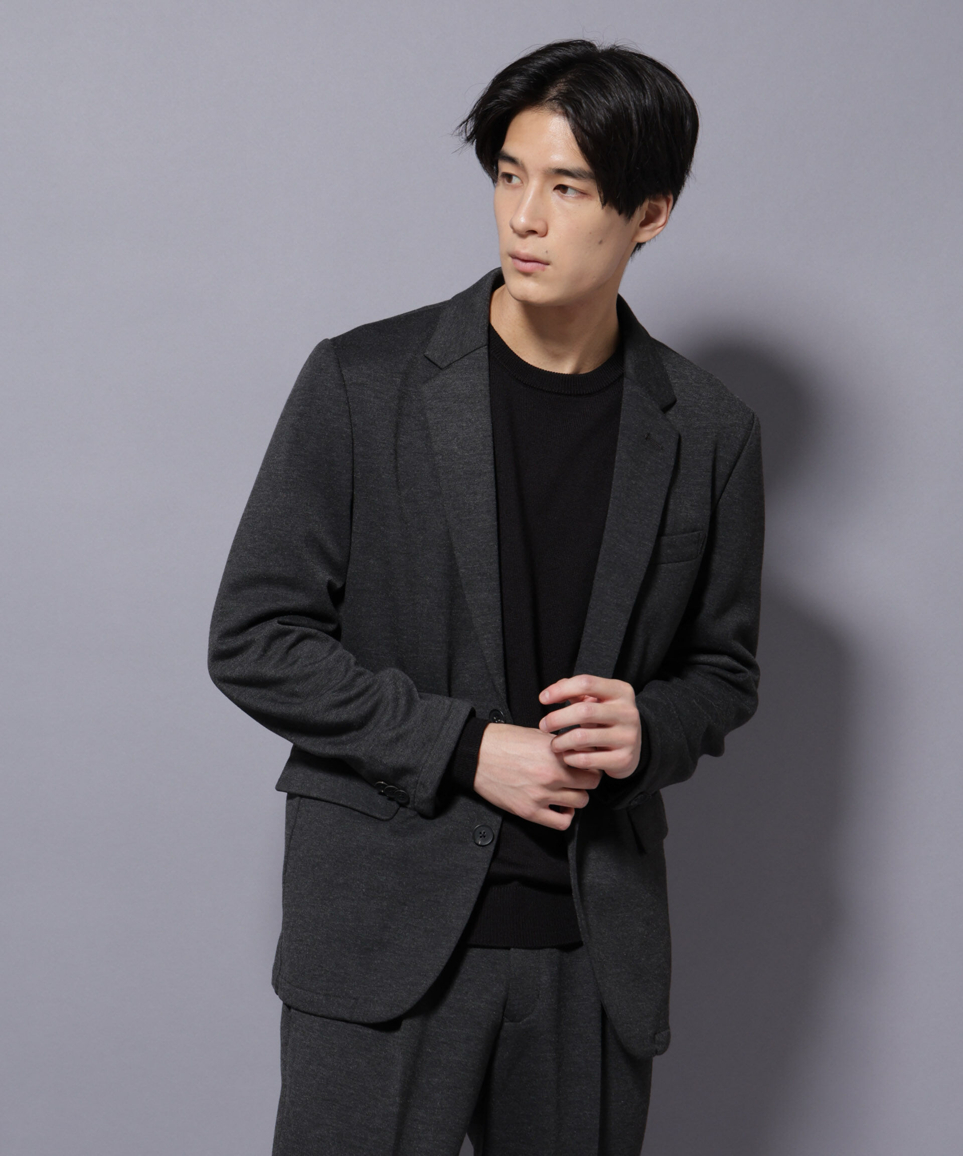 nano･universe「「Damerino」ポンチストレッチセットアップ」|スーツ|