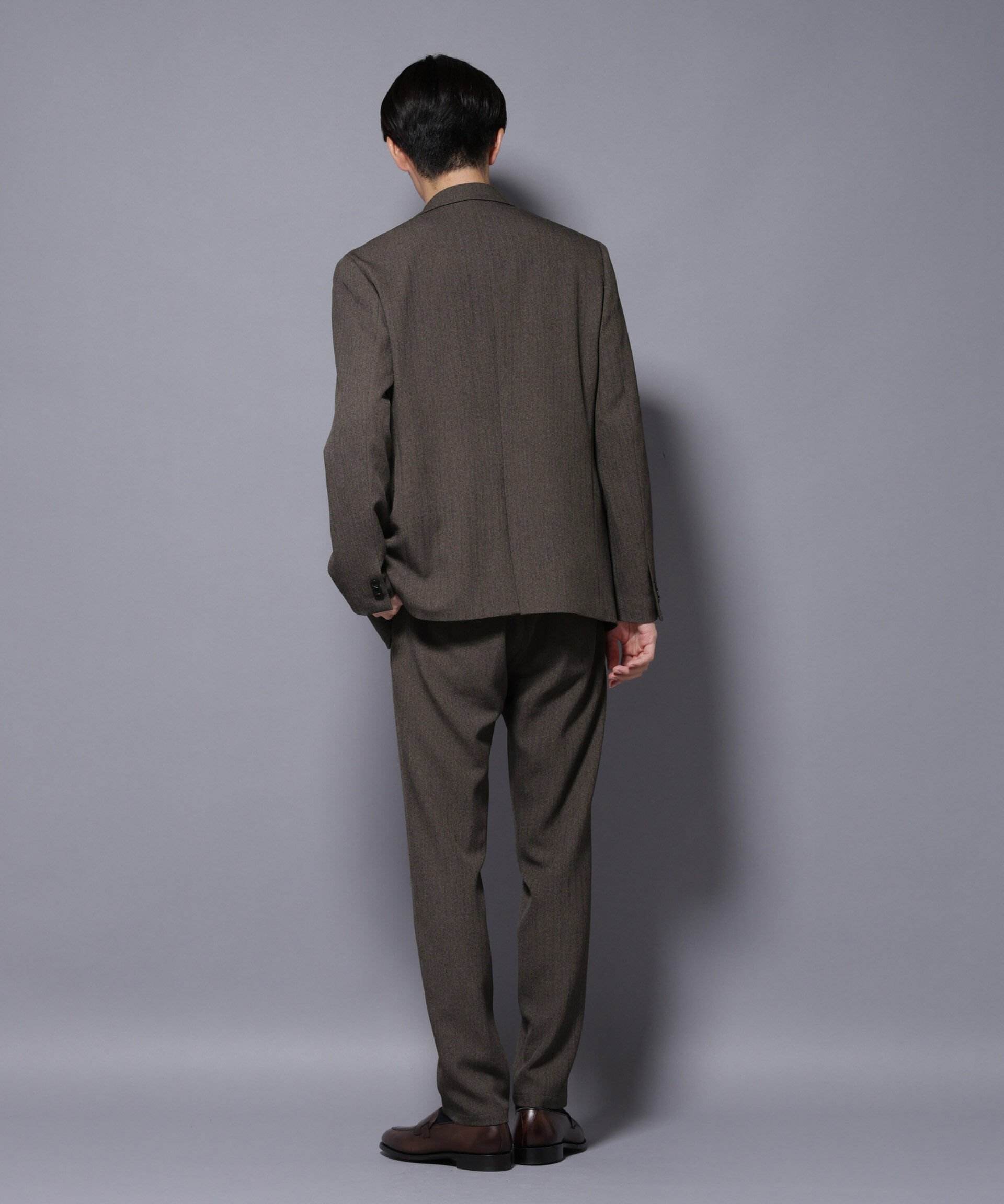 nano･universe「｢N JACKET BASIC｣ 洗えるMIXツイードストレッチジャケット(セットアップ可)」|スーツ|