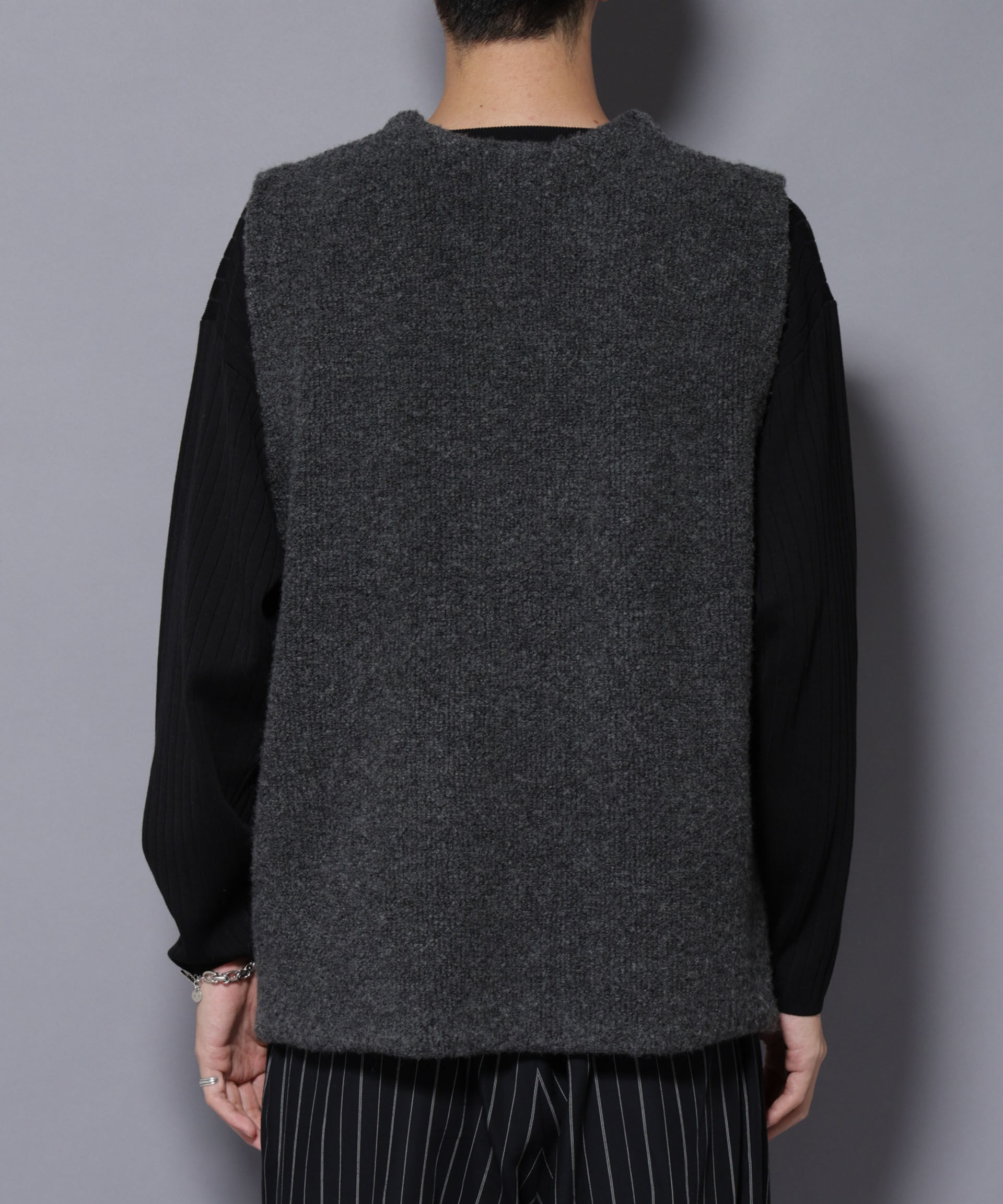 nano･universe「W/Acパイル オルタナティブベスト」|ニット・セーター|