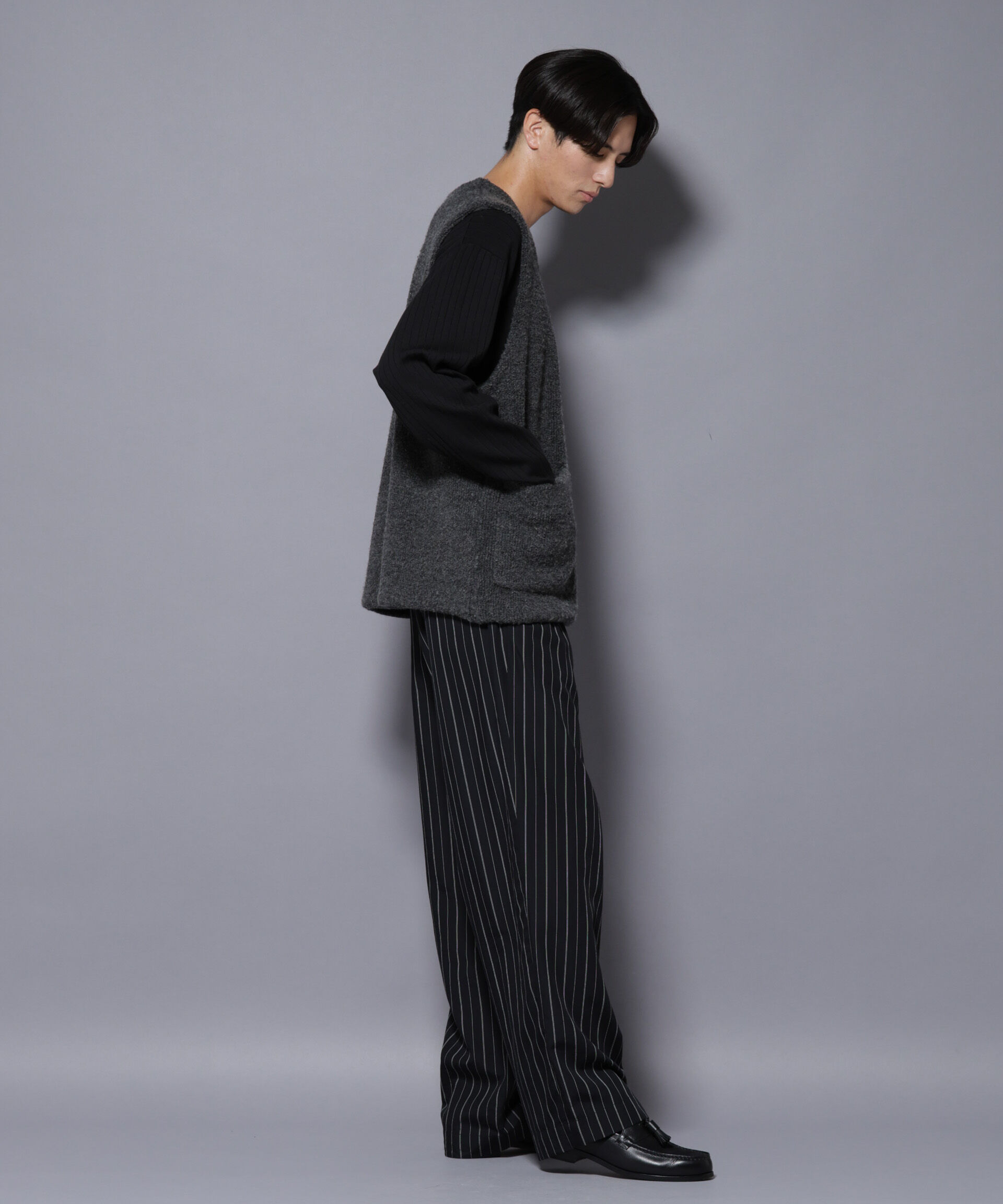 nano･universe「W/Acパイル オルタナティブベスト」|ニット・セーター|