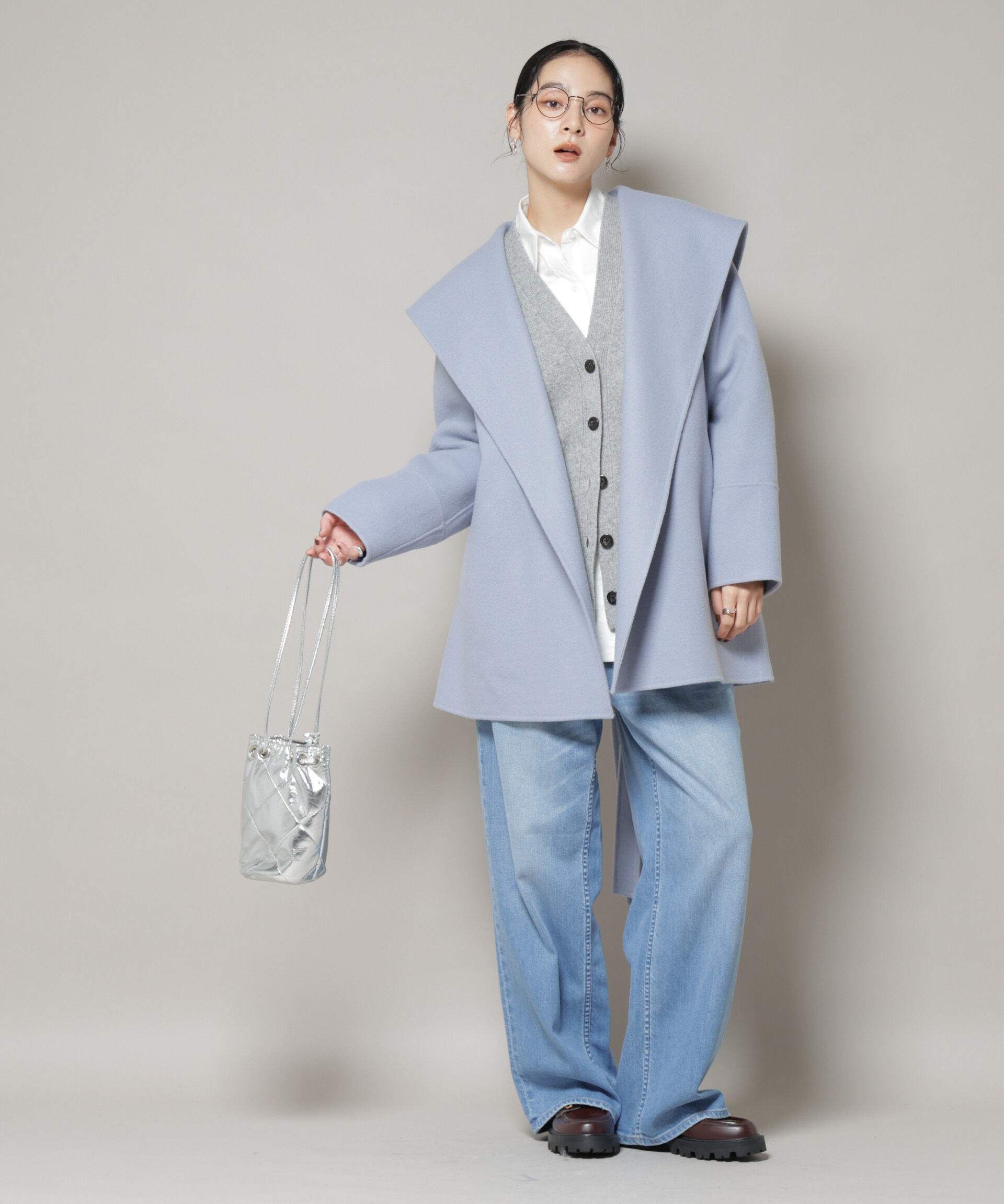 nano･universe「SUPER110blend リバーショールミディコート」|その他|