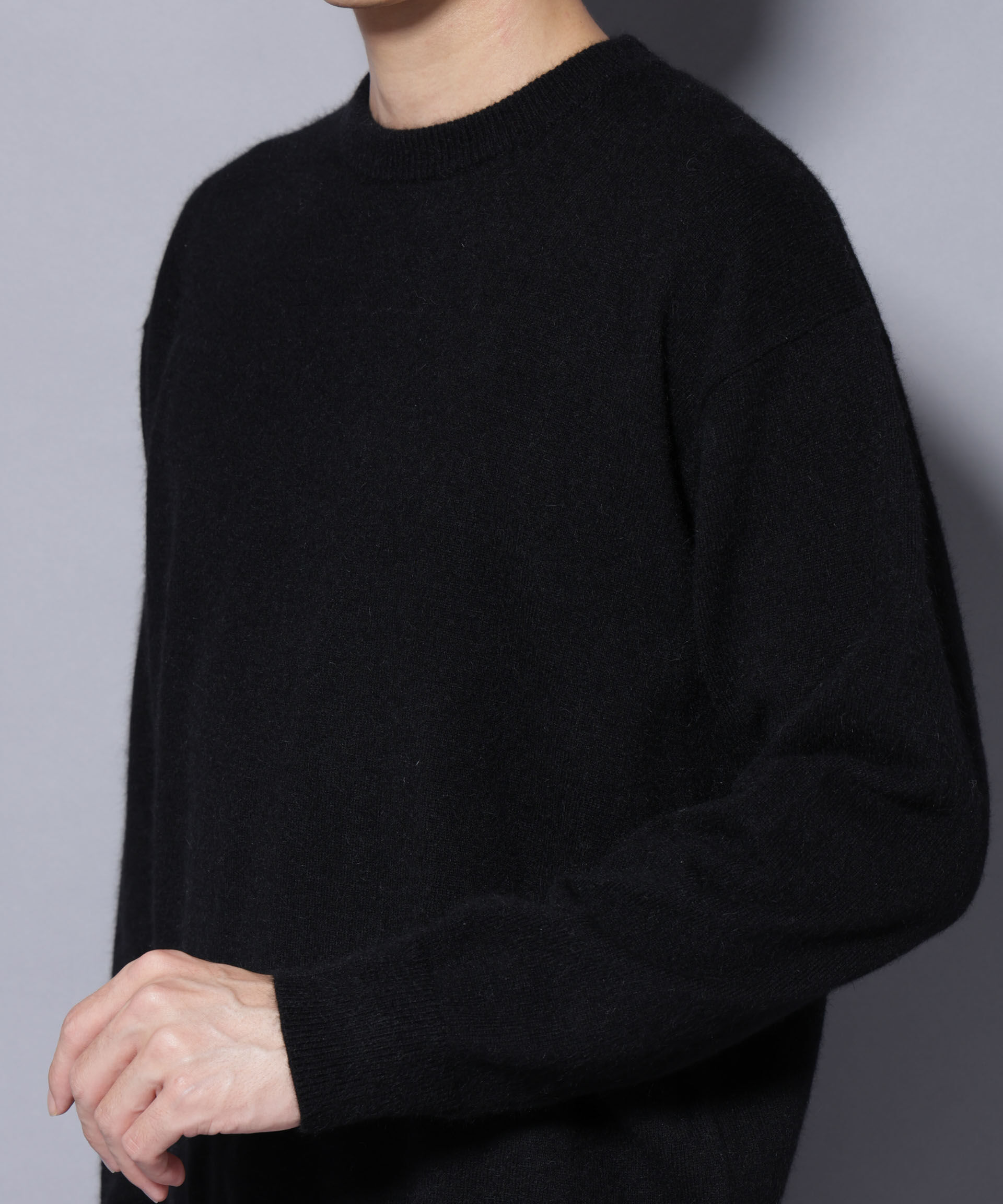 nano･universe「アンゴラ混ライトクルーネックニット」|ニット・セーター|