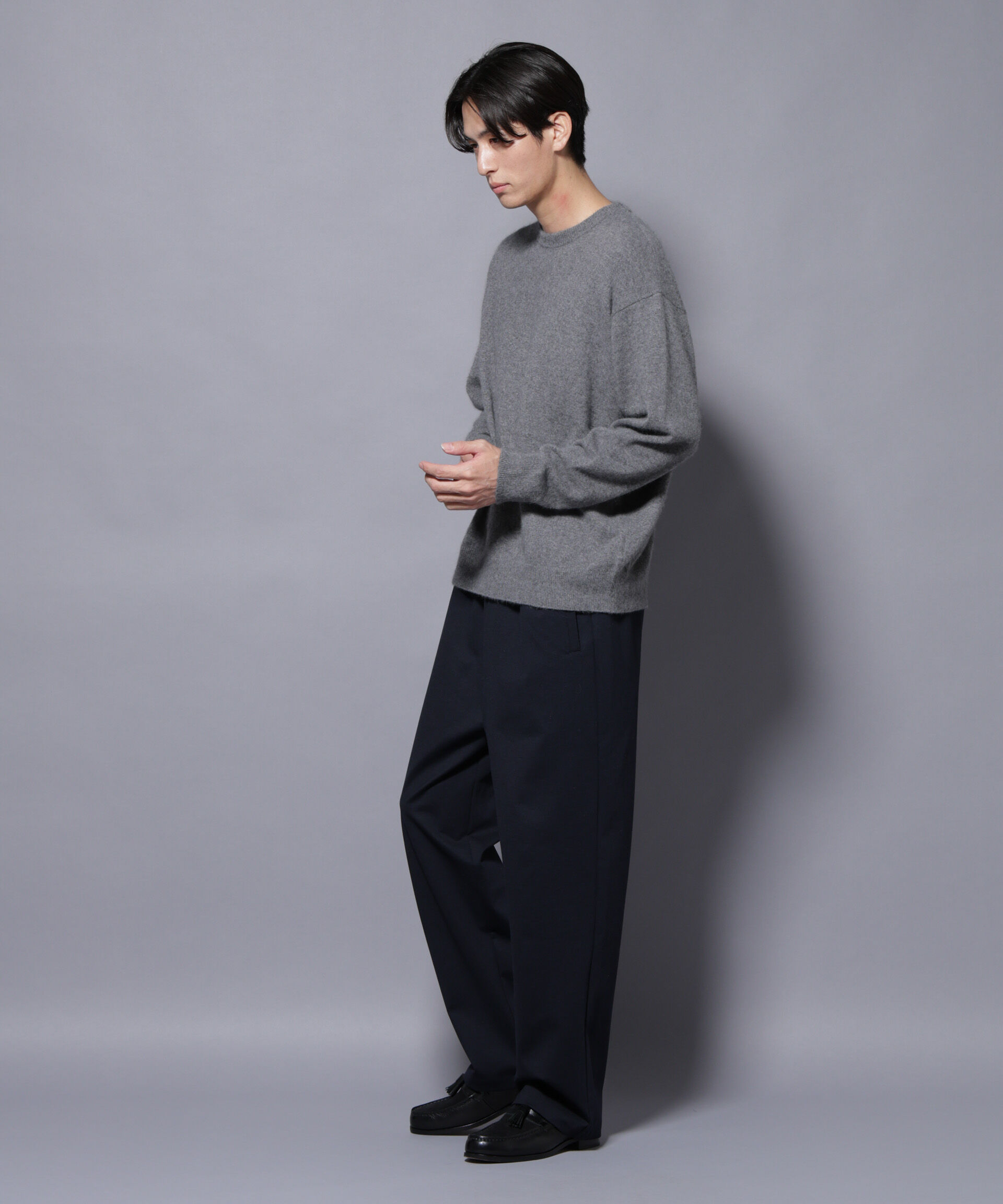 nano･universe「アンゴラ混ライトクルーネックニット」|ニット・セーター|