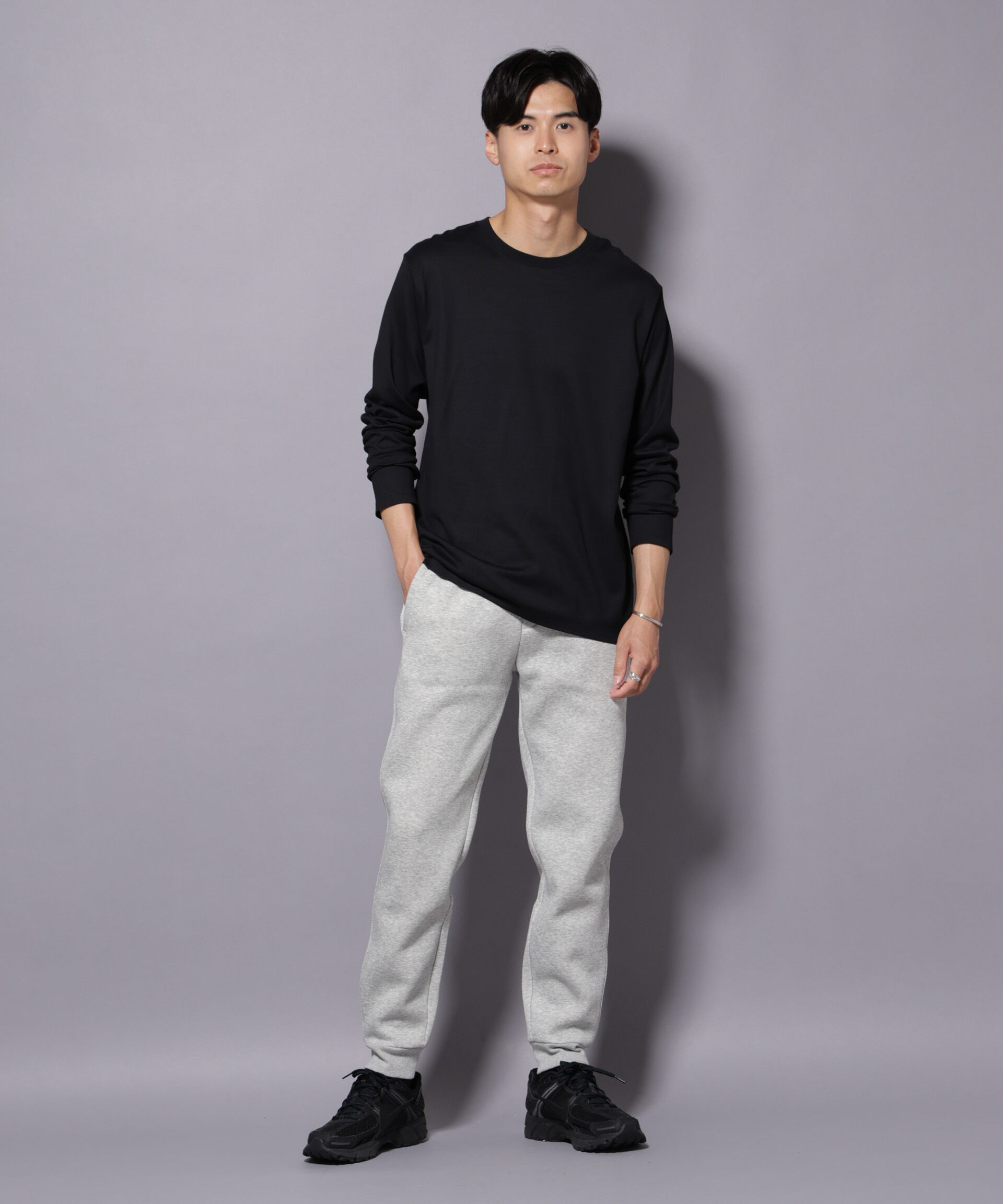 nano･universe「Anti Soaked(R)汗染み防止 クルーネックTシャツ 長袖」|Tシャツ・カットソー|