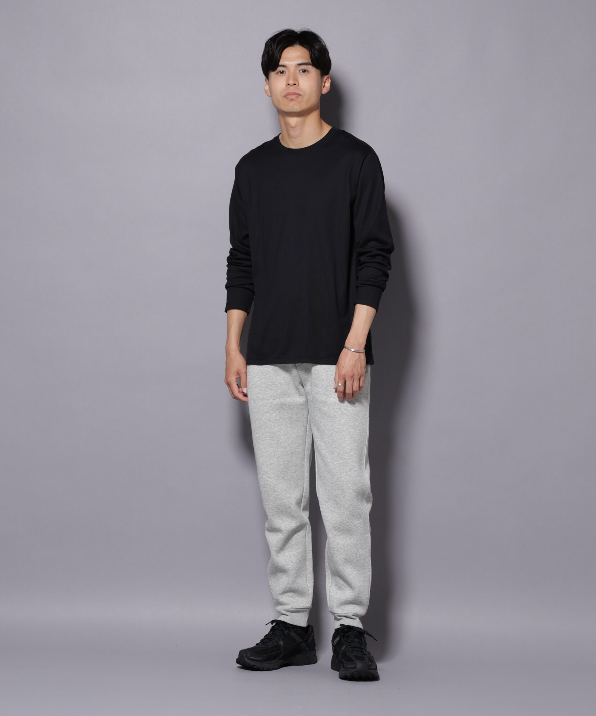 nano･universe「Anti Soaked(R)汗染み防止 クルーネックTシャツ 長袖」|Tシャツ・カットソー|