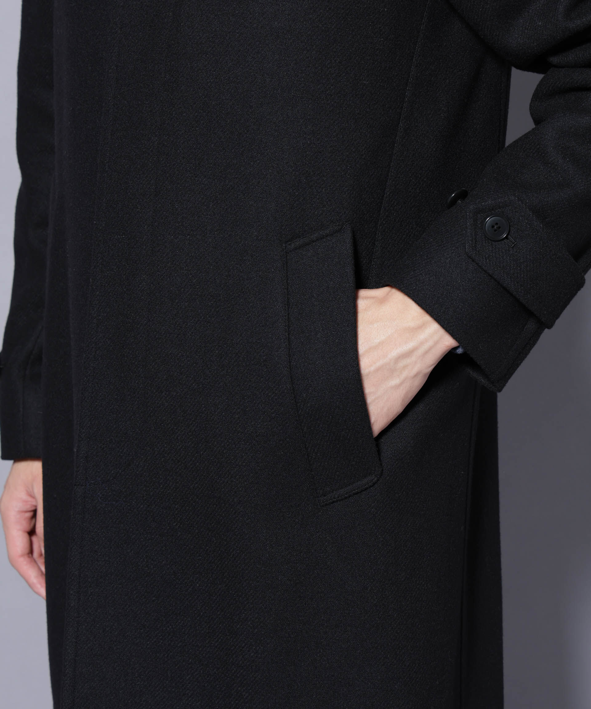 nano･universe「ウール/Nメルトンステンカラーコート」|その他|