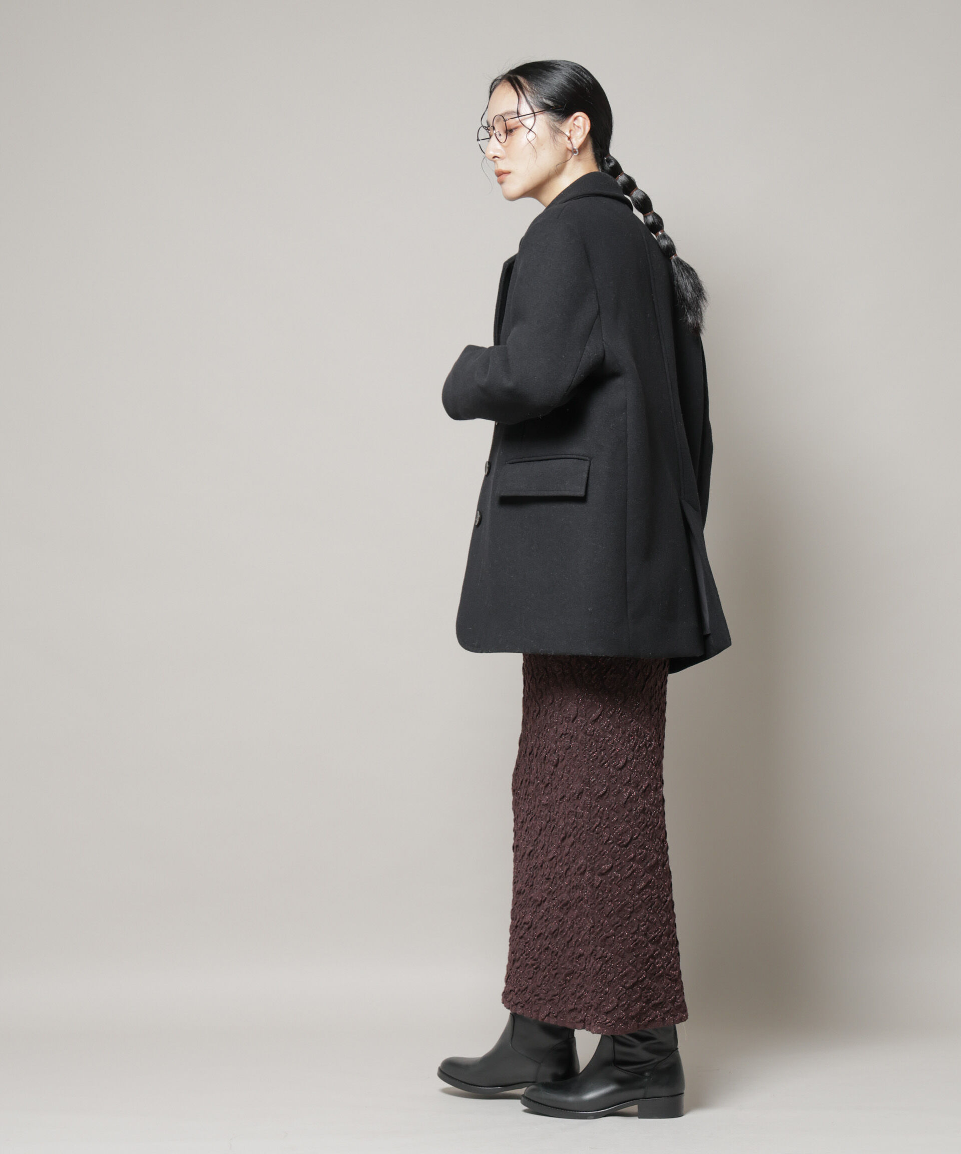 nano･universe「ワイドショルダージャケット」|テーラードジャケット|