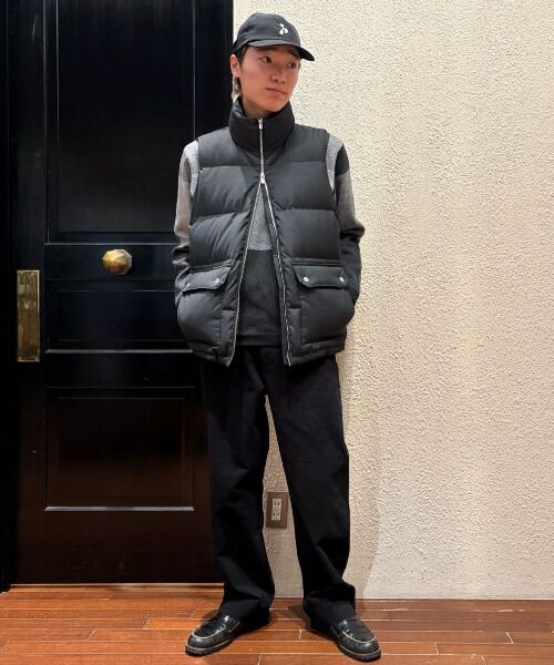 nano･universe「ブロックチェッククルーネックニット」|ニット・セーター|