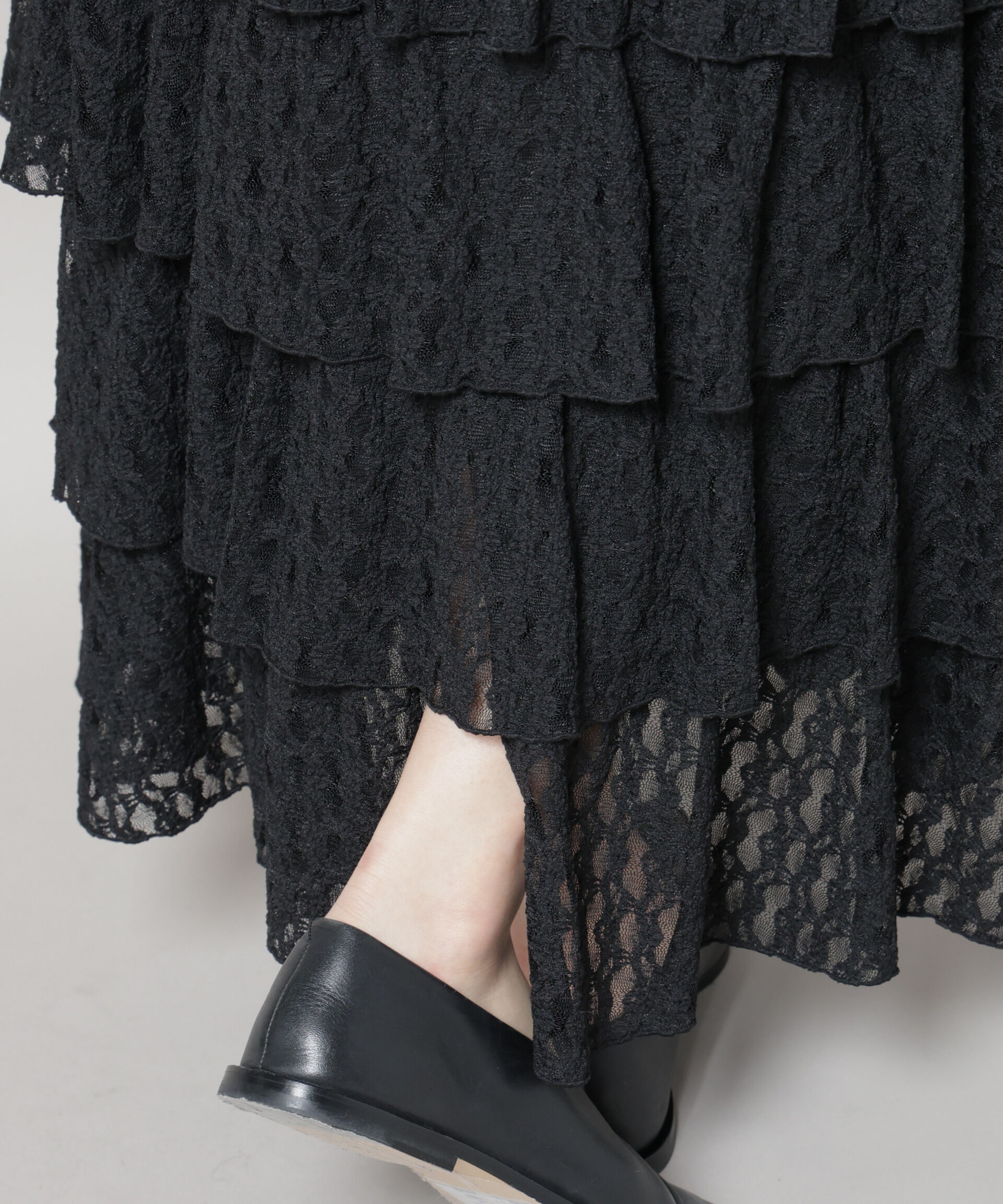 nano･universe「ティアードフリルレーススカート」|スカート|